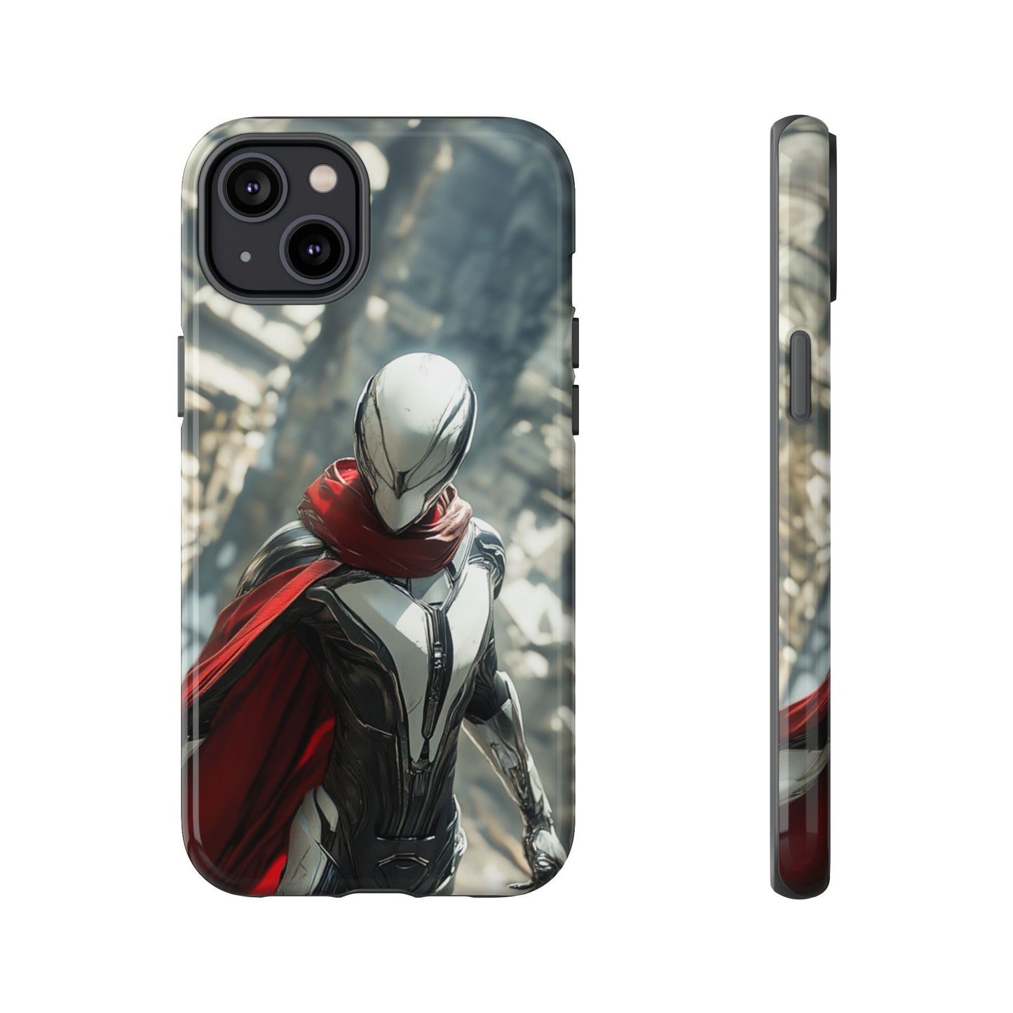 Crimson Sentinel Phone Case – iPhone, Google Pixel, Samsung Galaxy