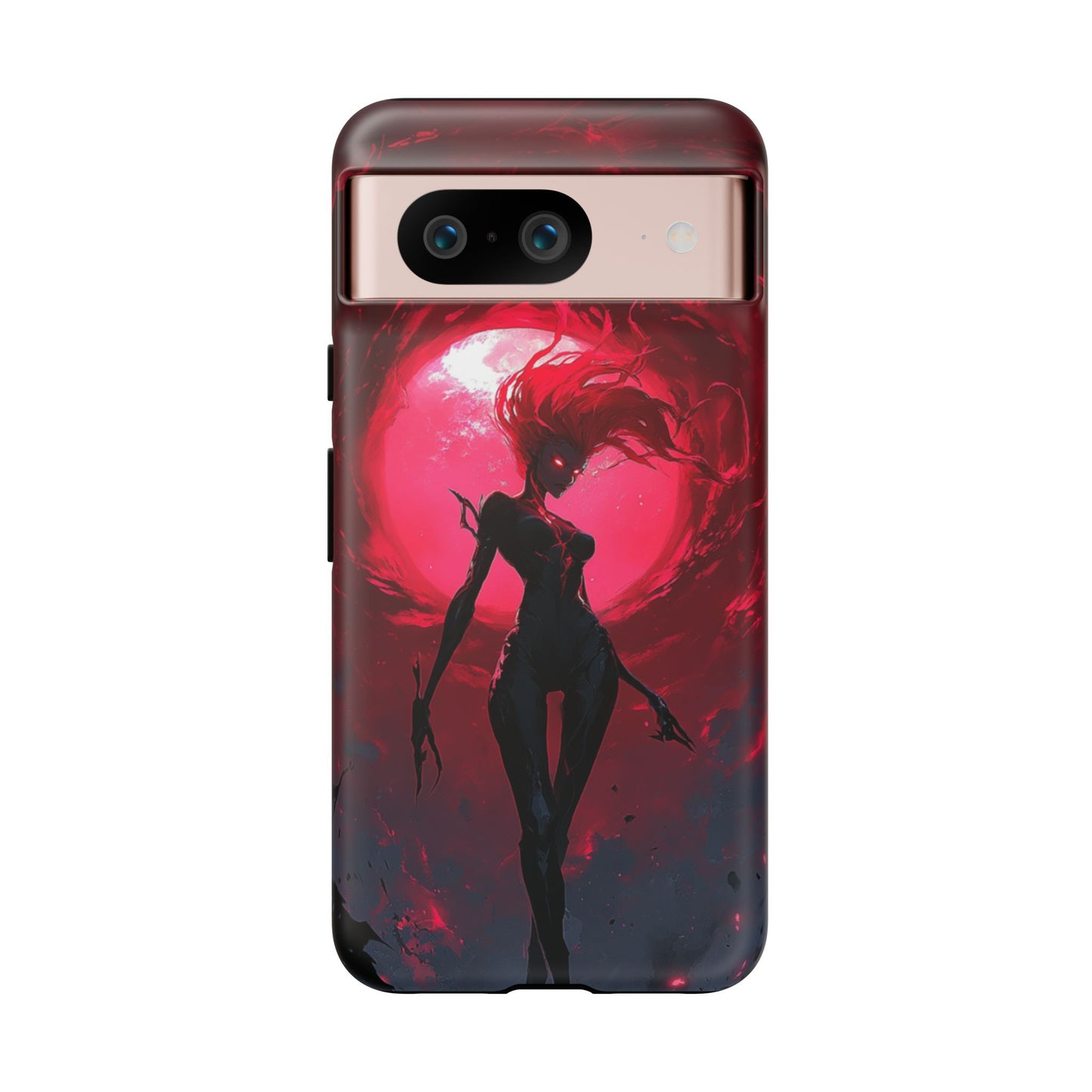 Crimson Eclipse Gothic Gaming Phone Case - iPhone, Google Pixel, Samsung Galaxy