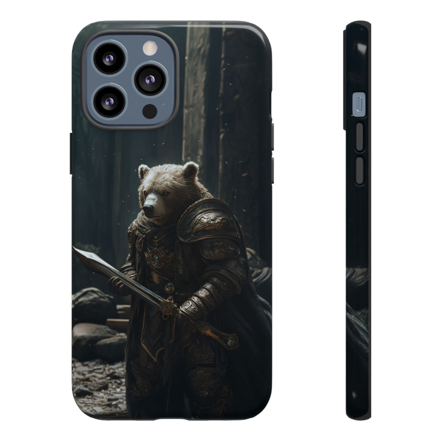 Medieval Bear Warrior Knight - Tough iPhone Case