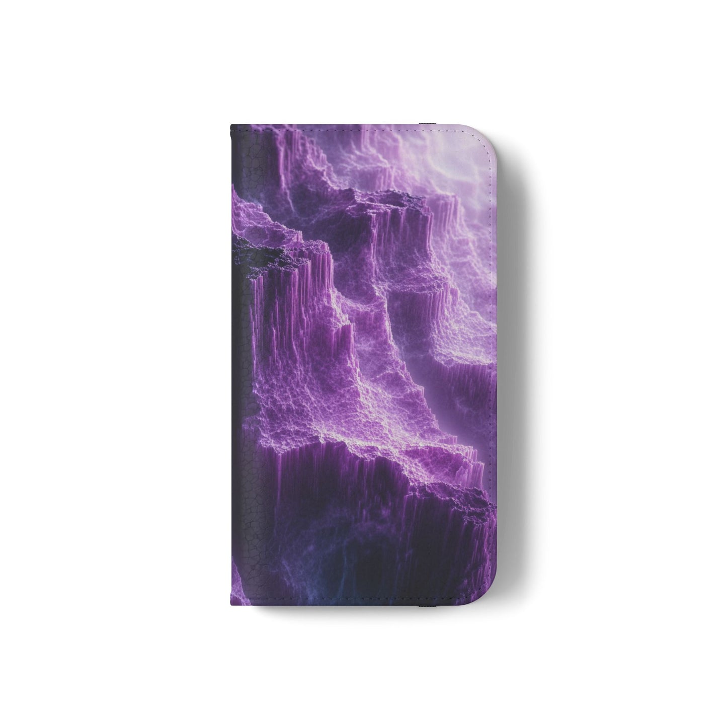 Purple Crystal Canyon - Wallet Flip Case