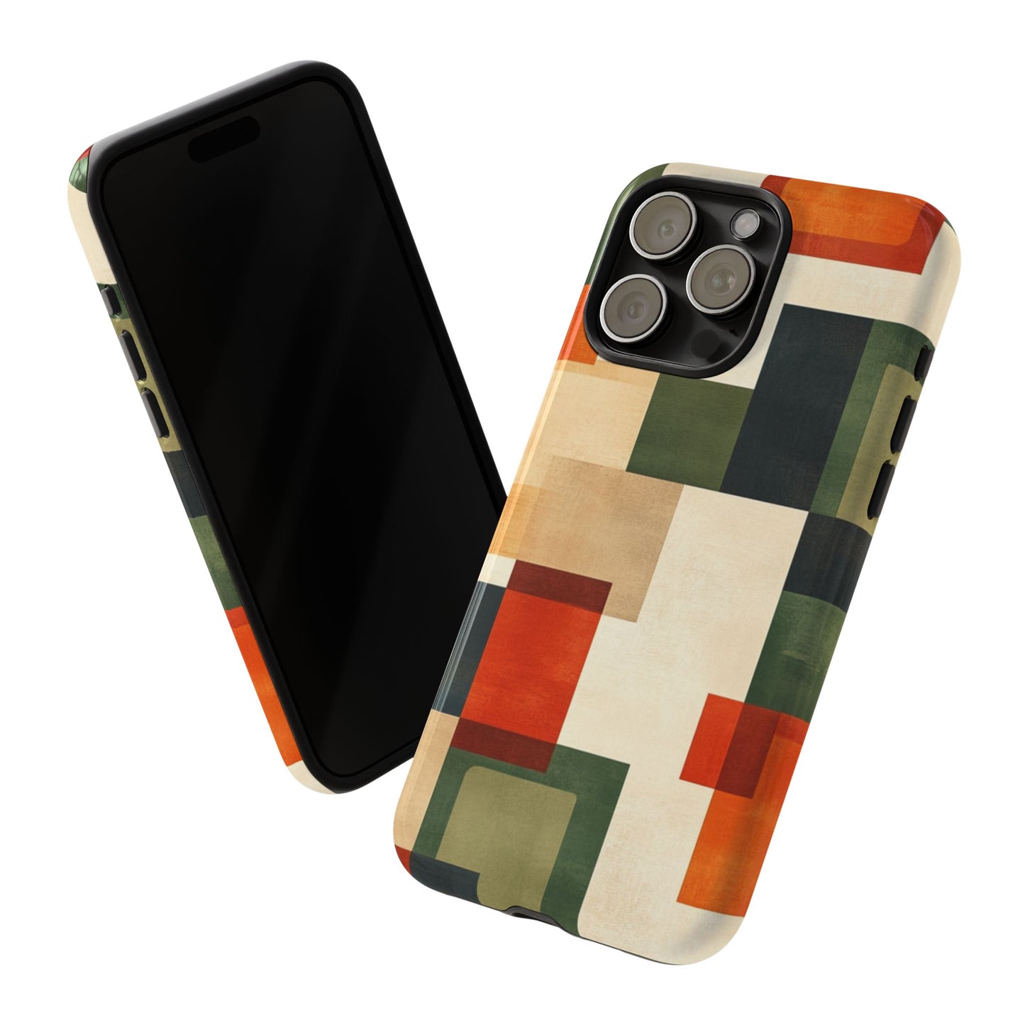 Mid-Century Modern Geometric Pattern Phone Case - iPhone, Google Pixel, Samsung Galaxy