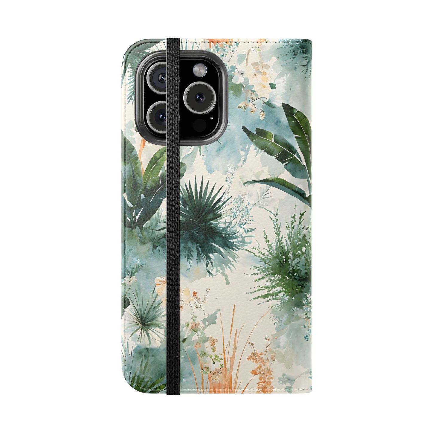 Tropical Botanical Watercolor - Wallet Flip Case