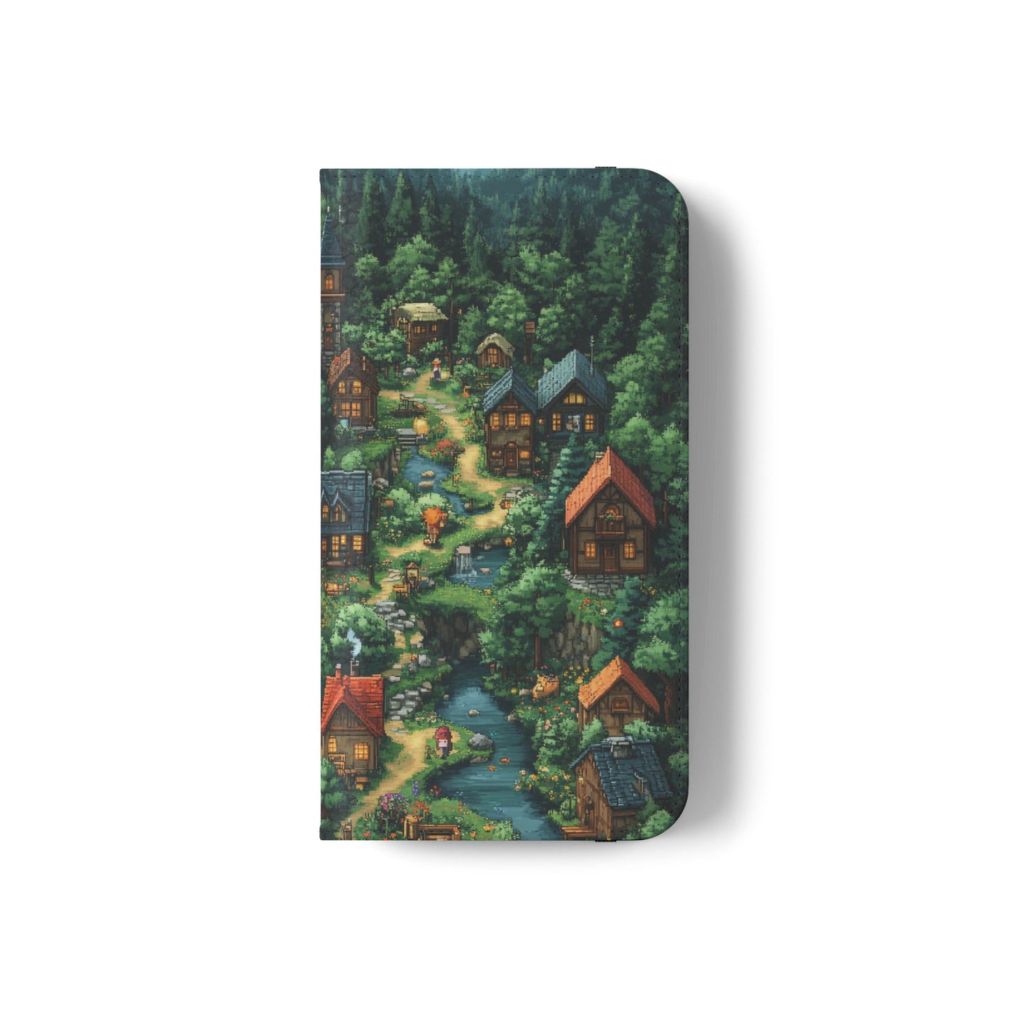Pixel Forest Hamlet - Wallet Flip Case