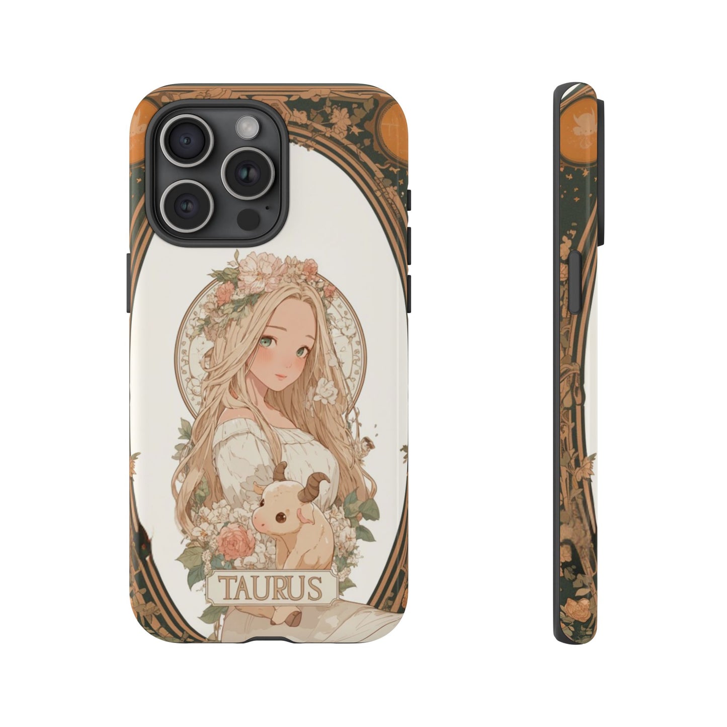 Taurus Floral Maiden - Tough iPhone Case