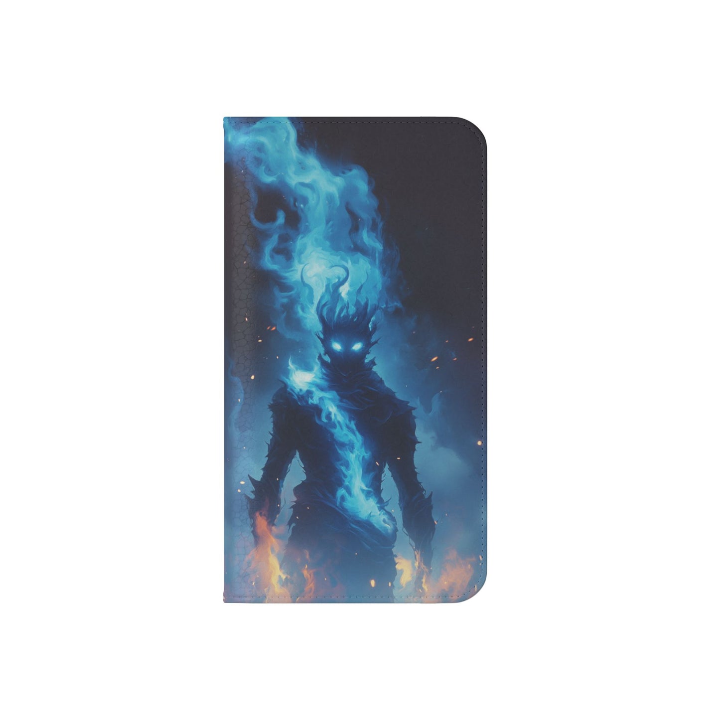 Blue Flame Spirit - Wallet Flip Case