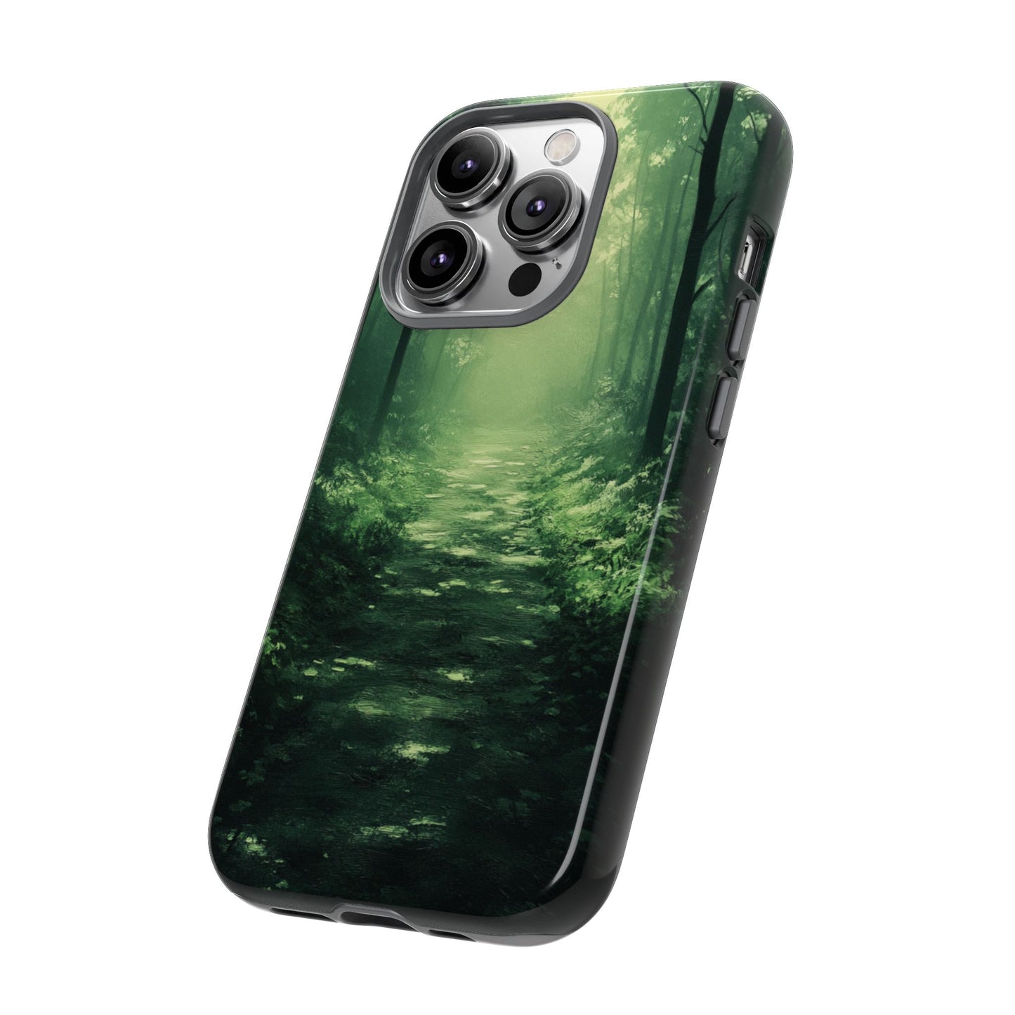 Emerald Mist Forest Path - Tough iPhone Case