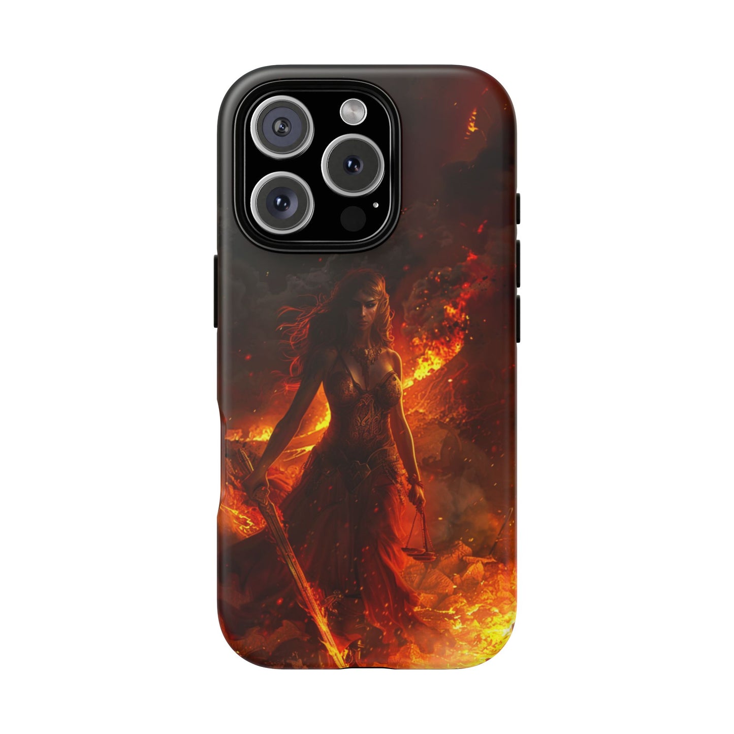 Fiery Goddess Nemesis Phone Case - iPhone, Google Pixel, Samsung Galaxy