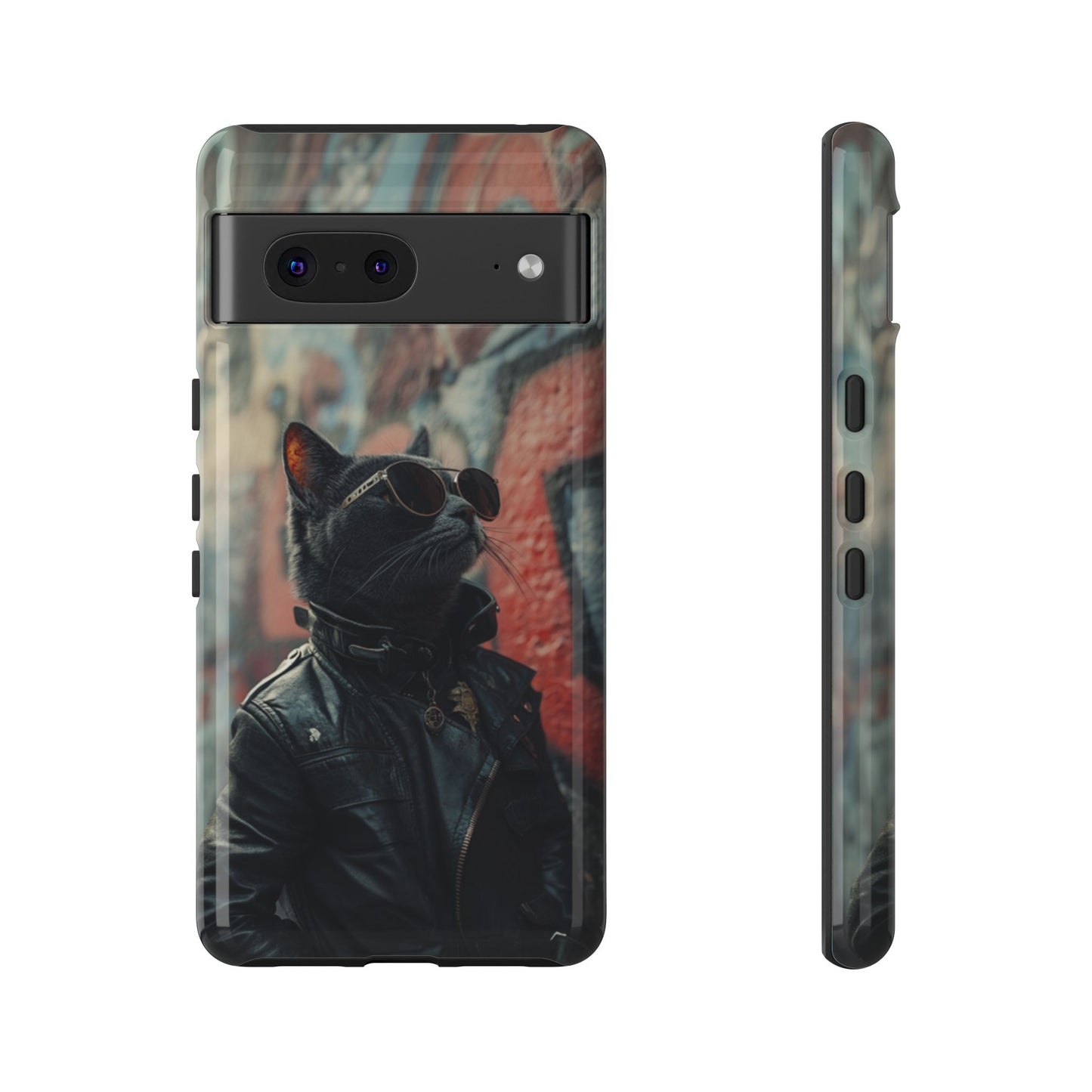 Punk Rock Cat Phone Case – iPhone, Google Pixel, Samsung Galaxy