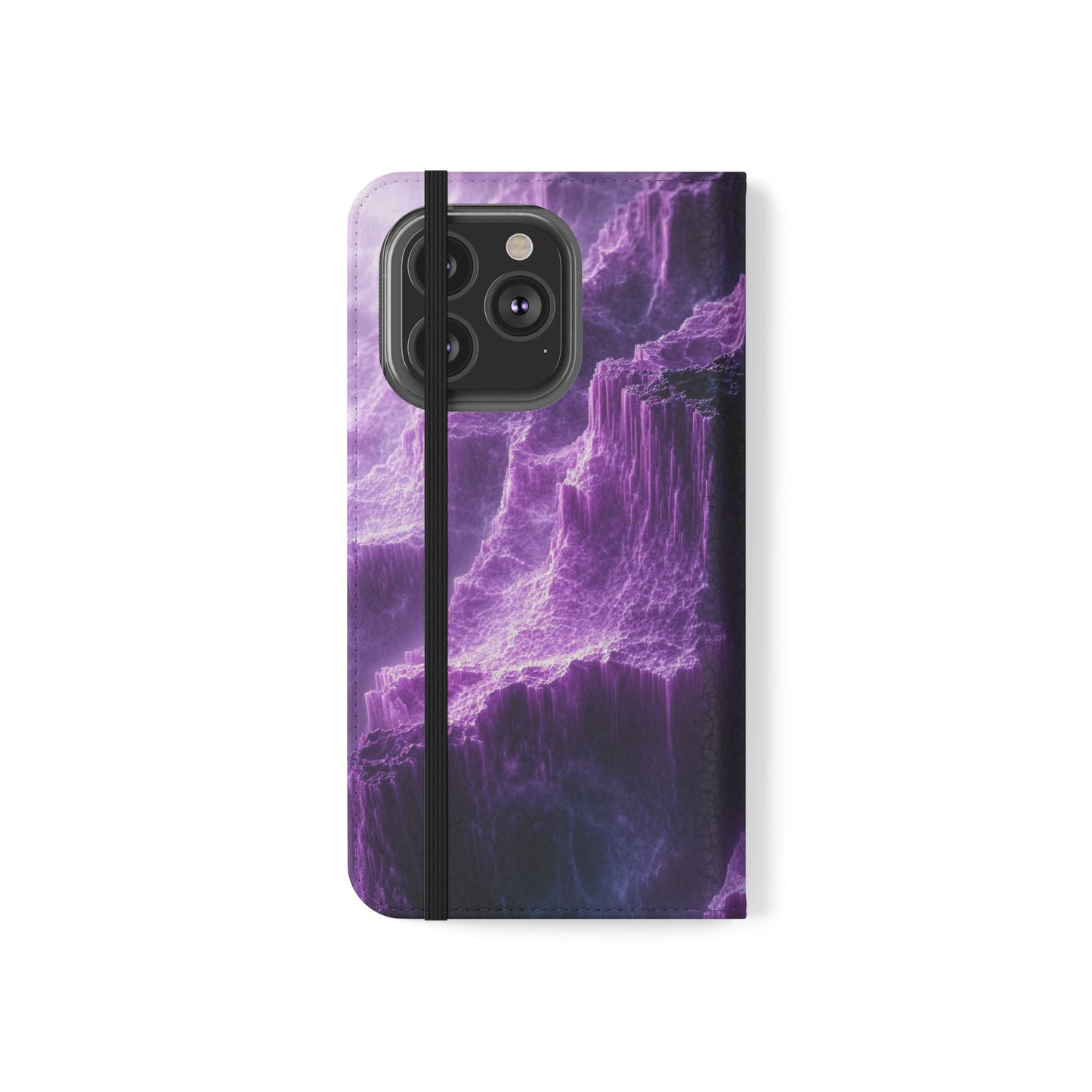 Purple Crystal Canyon - Wallet Flip Case