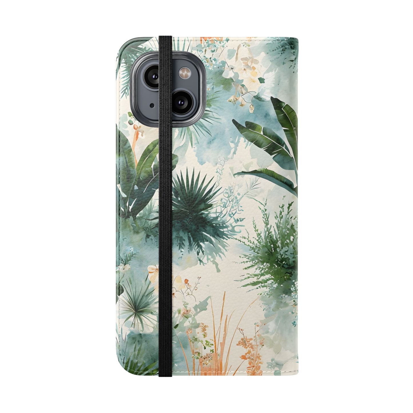 Tropical Botanical Watercolor - Wallet Flip Case