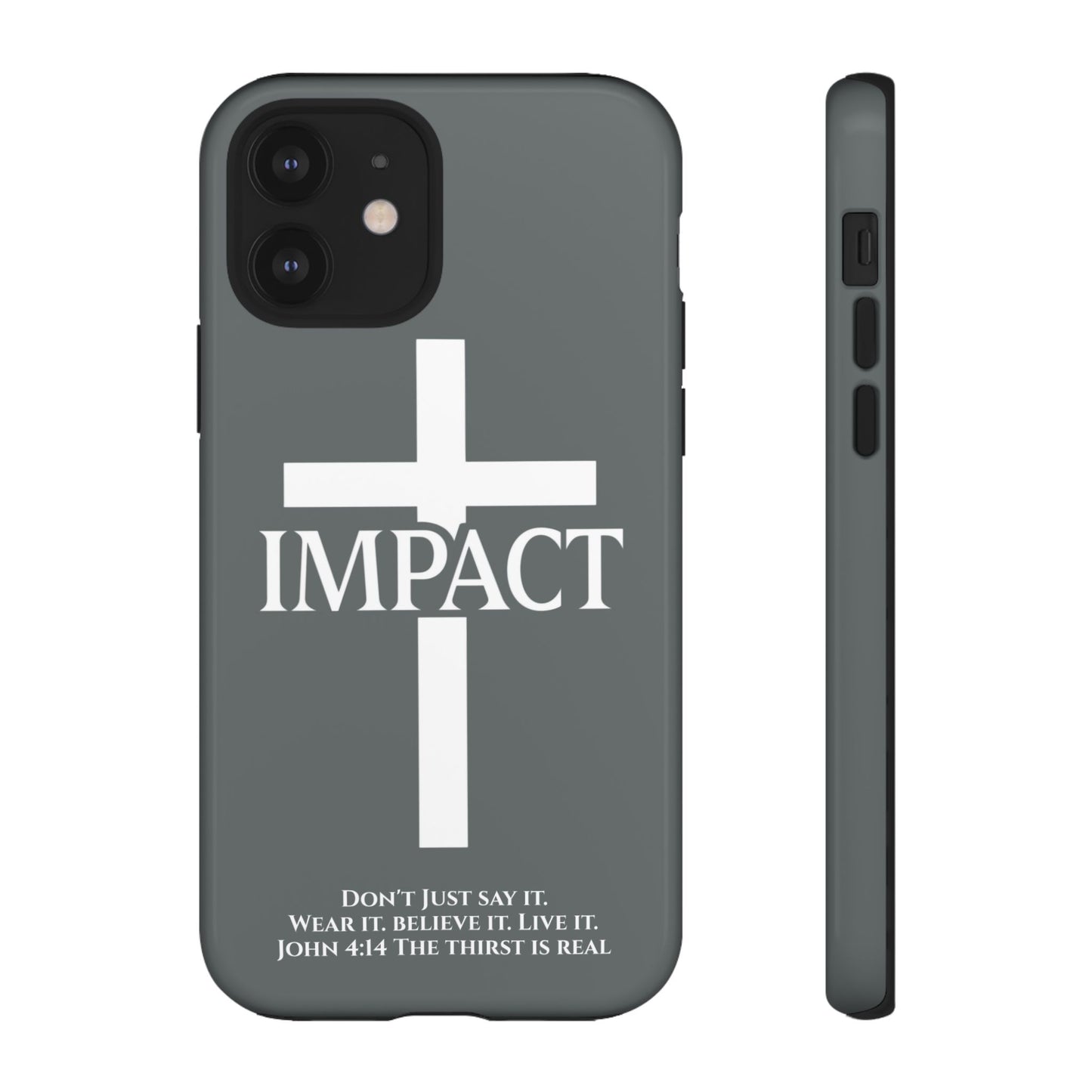 Impact Gray- Tough iPhone Case