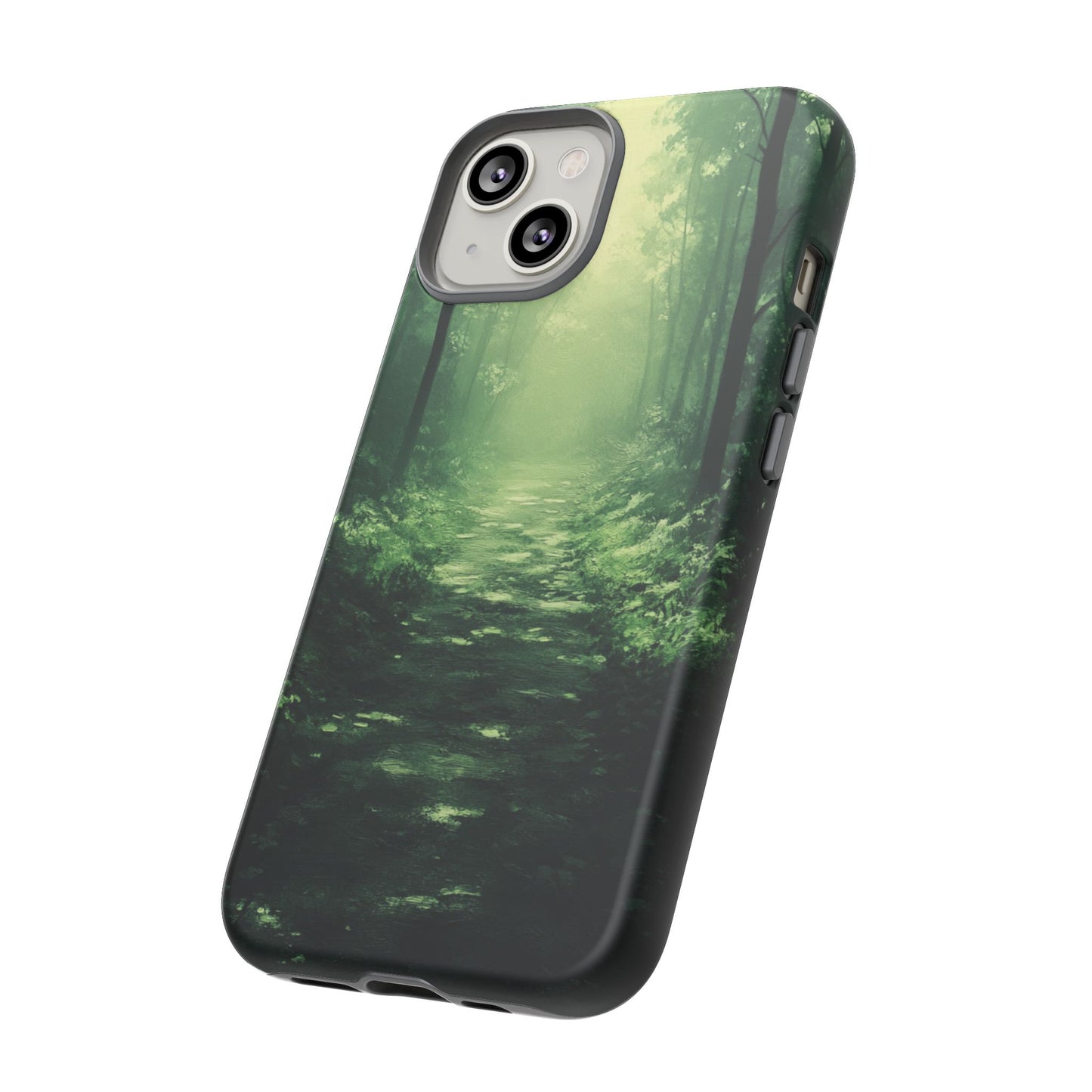 Emerald Mist Forest Path - Tough iPhone Case