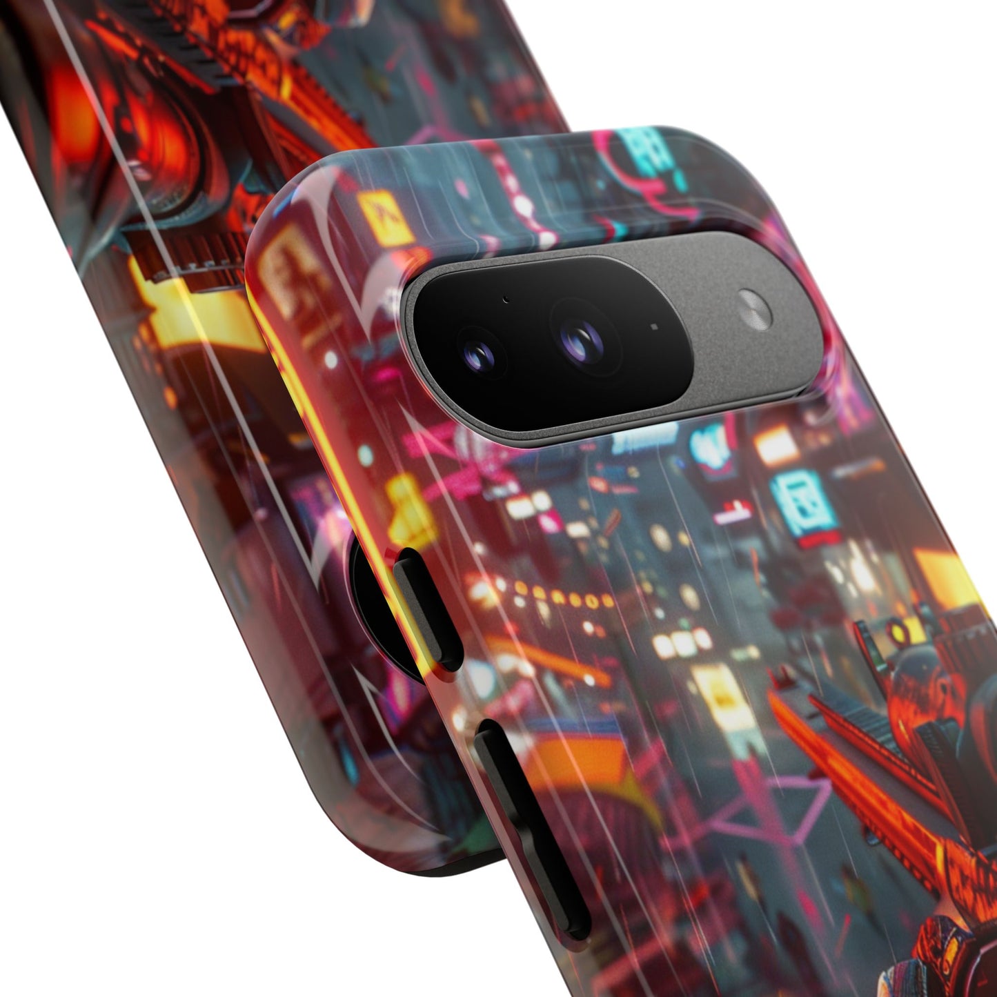 Neon Rain Sniper – Tough Google Pixel Case