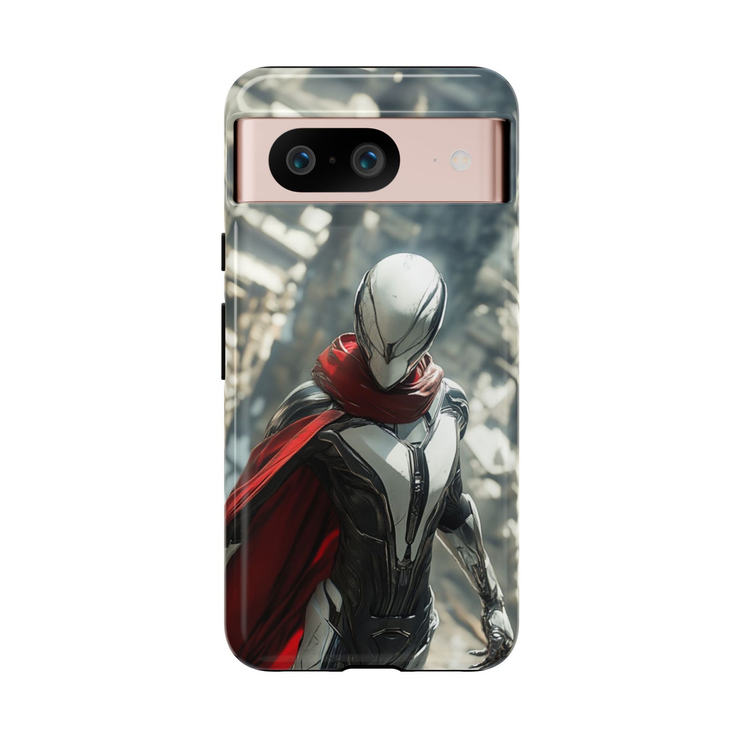 Crimson Sentinel Phone Case – iPhone, Google Pixel, Samsung Galaxy