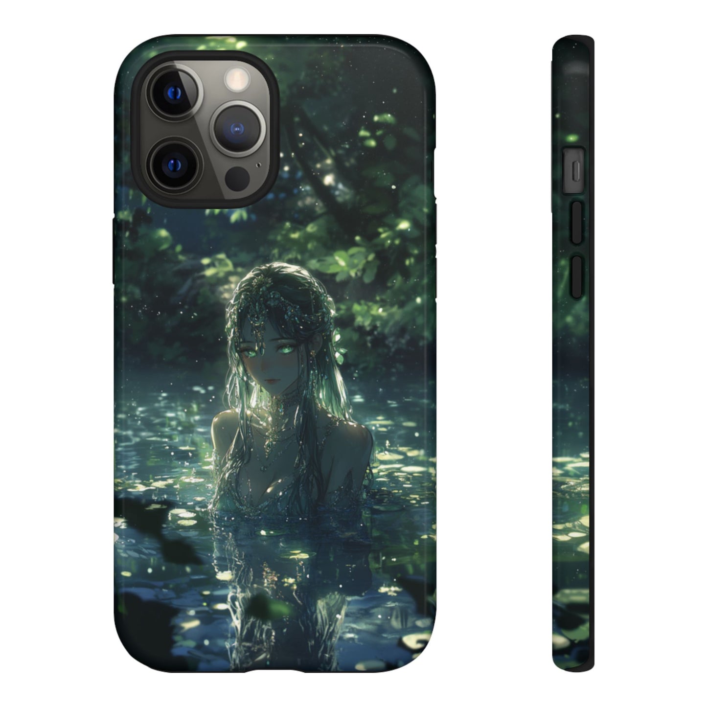 Forest Water Nymph Green Eyes Pond - Tough iPhone Case