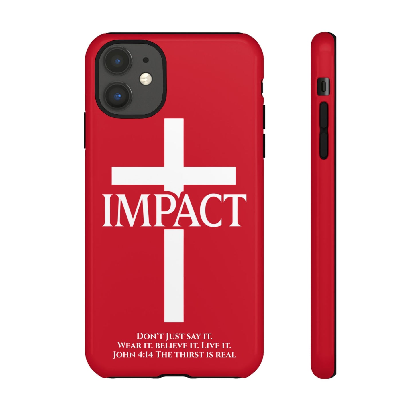 Impact Red - Tough iPhone Case