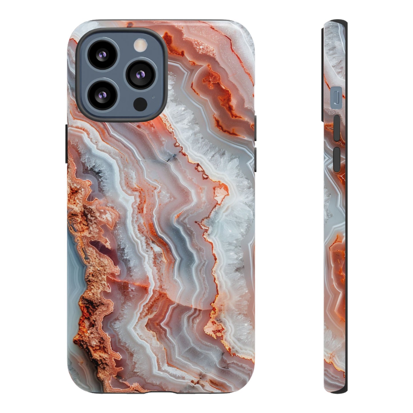 Rose Agate Currents – Tough iPhone Case