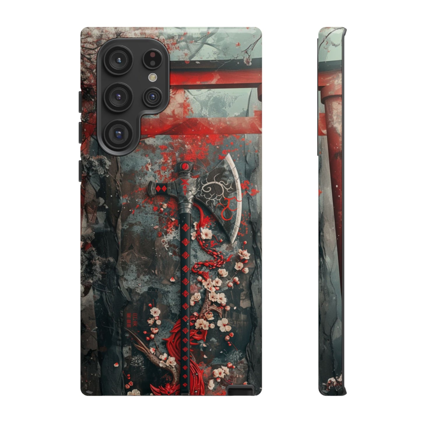 Sakura Warrior Axe - Tough Samsung Galaxy Case