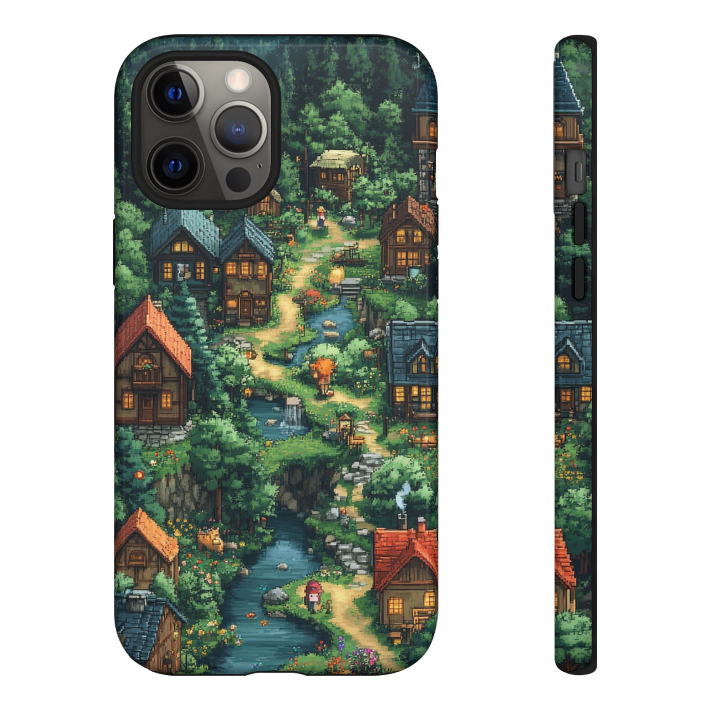 Enchanted Village: Pixel Paradise Phone Case - iPhone, Google Pixel, Samsung Galaxy