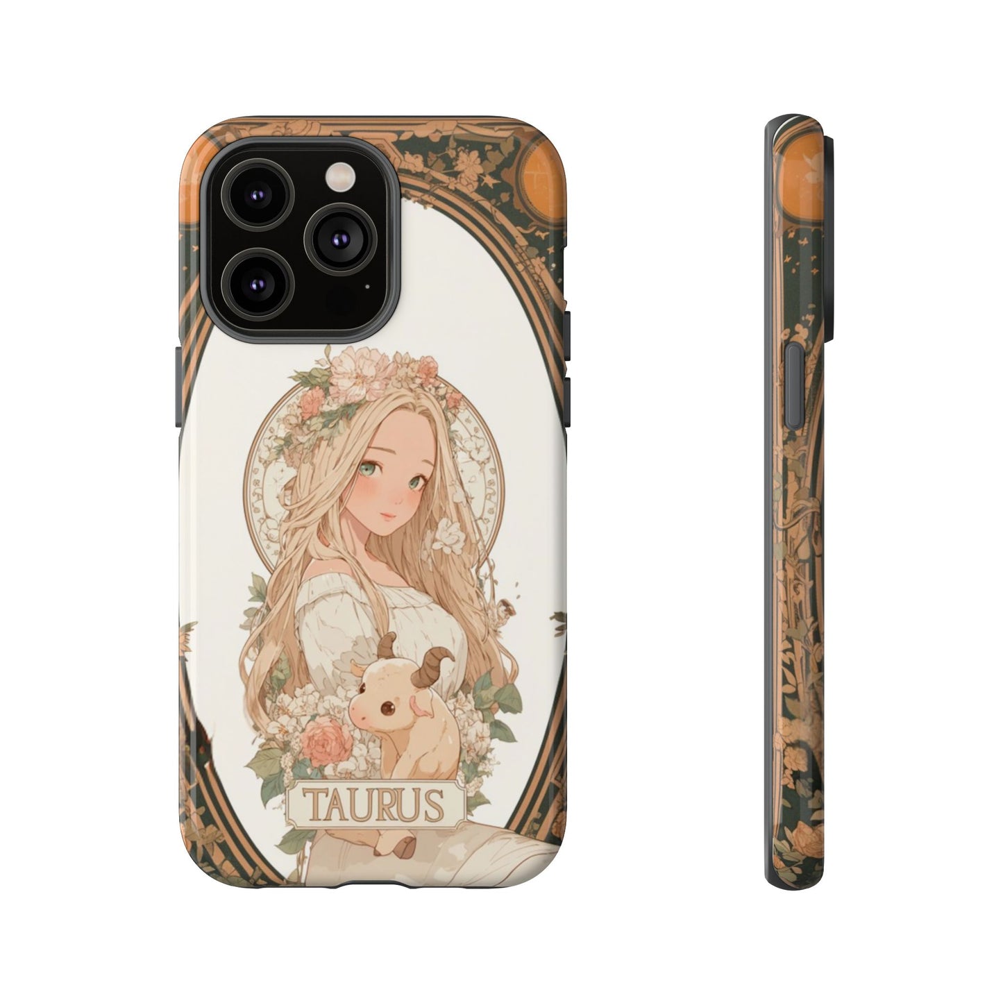Taurus Floral Maiden - Tough iPhone Case