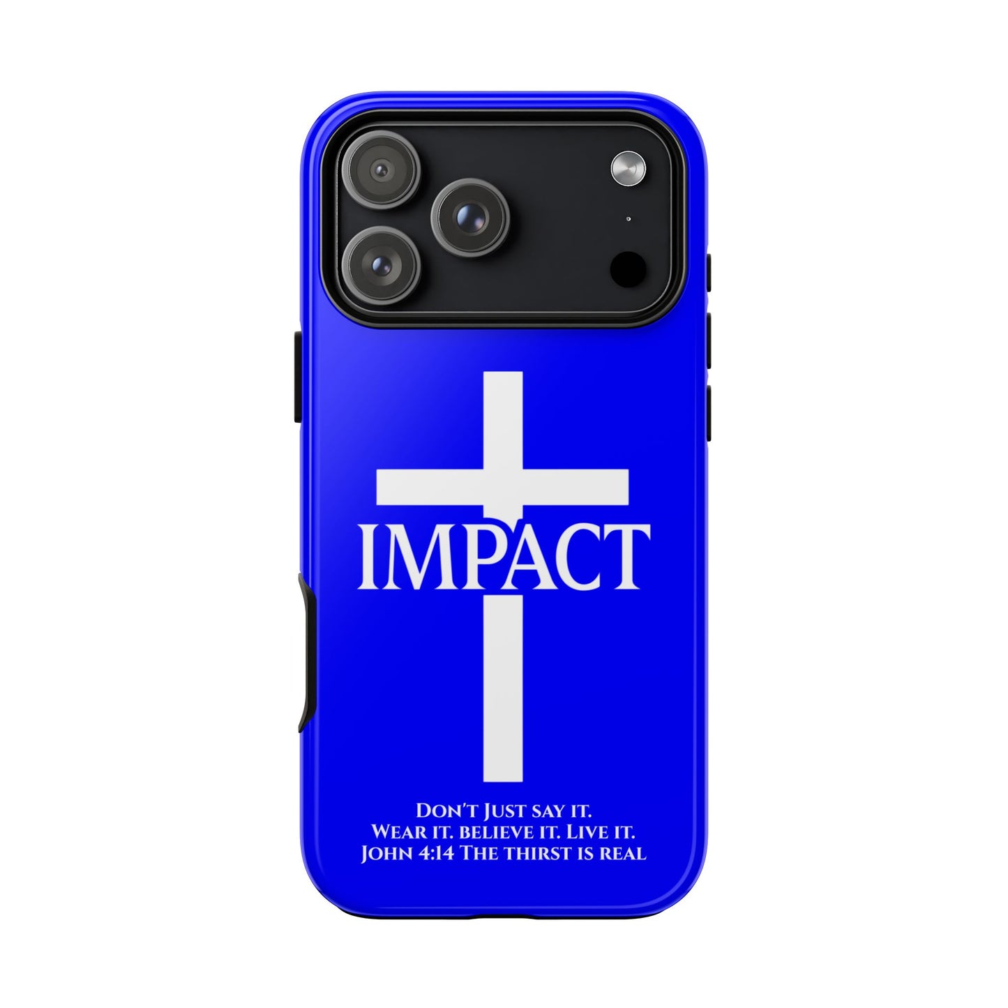 Impact Blue - Tough iPhone Case