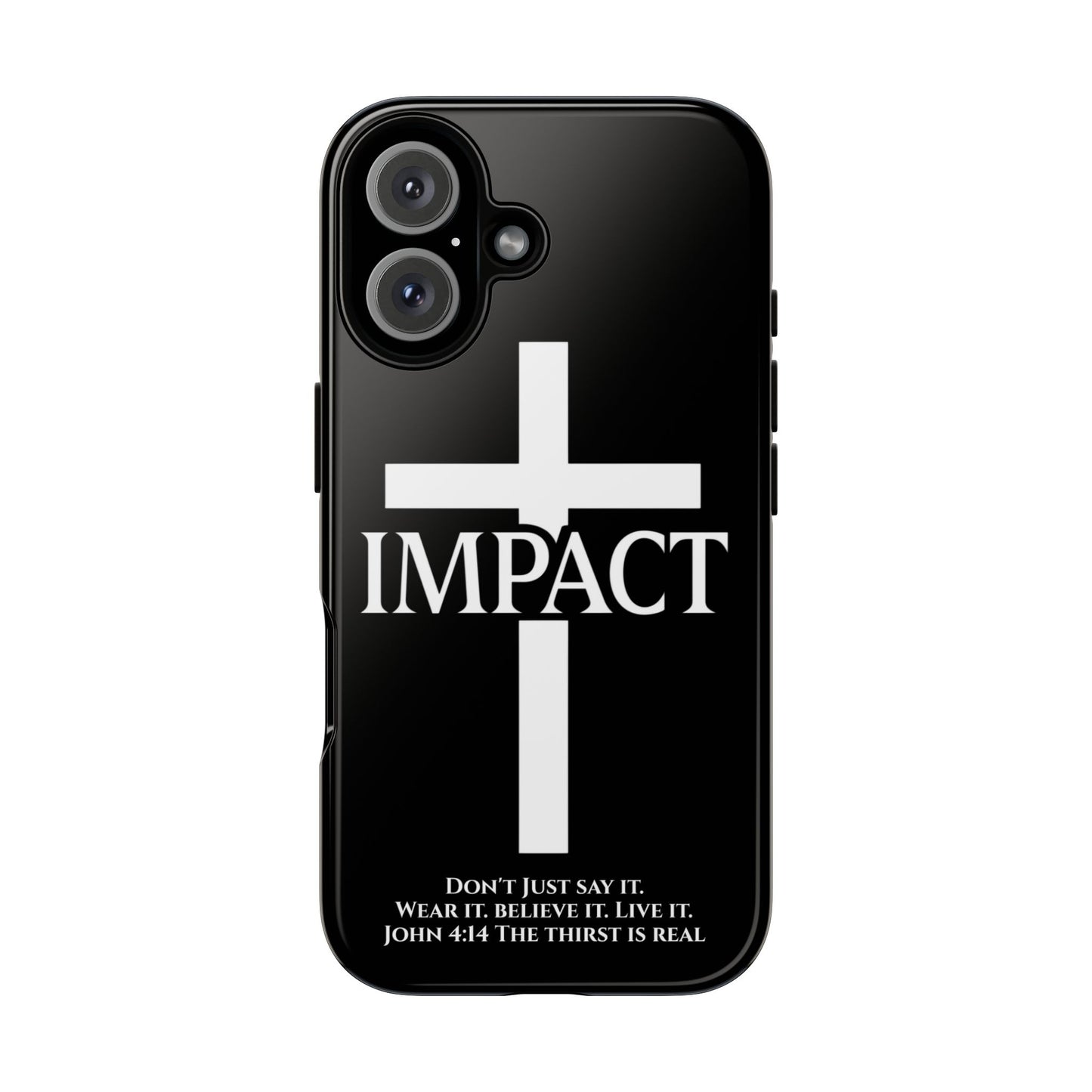 Impact Black/White - Tough iPhone Case