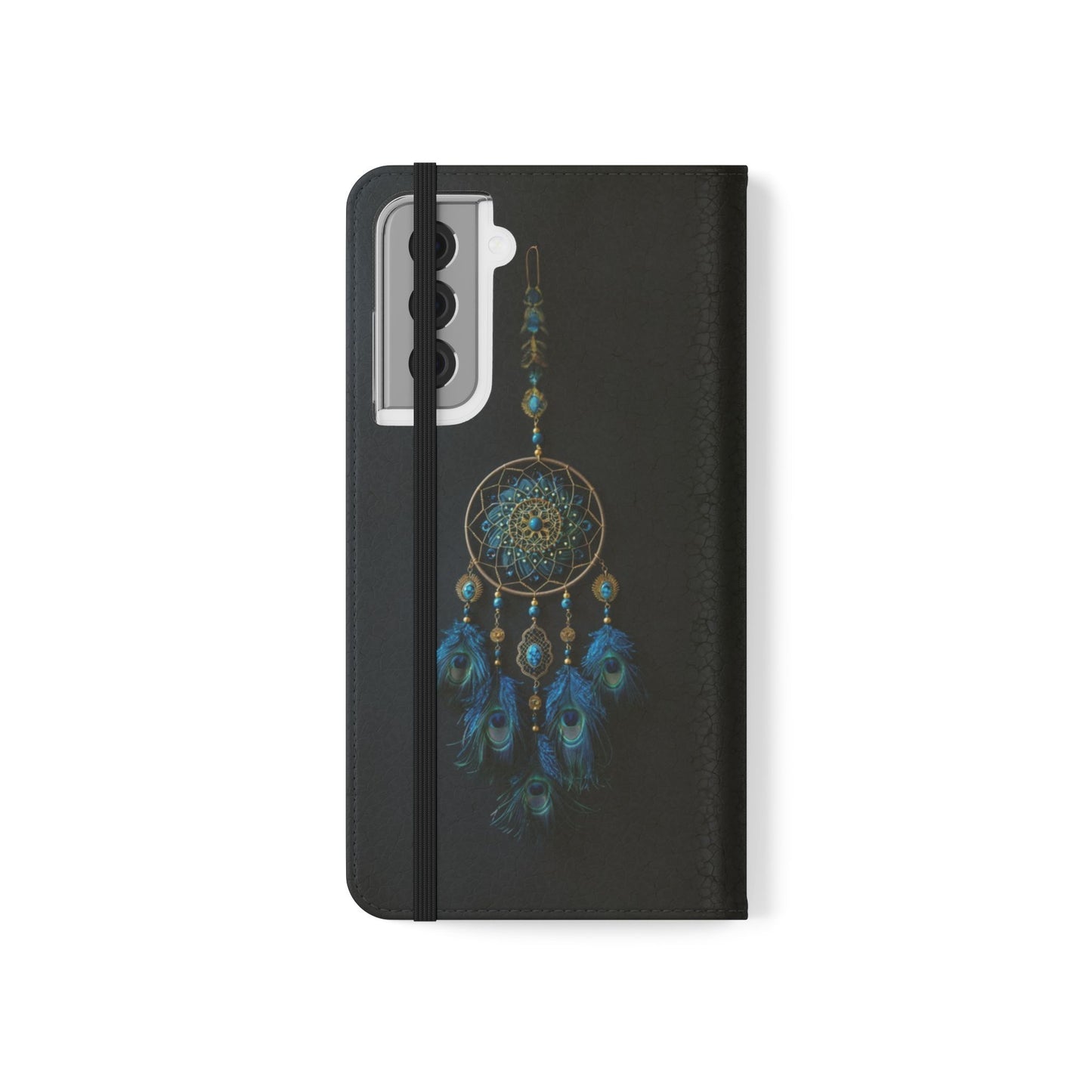 Peacock Feather Dreamcatcher - Wallet Flip Case