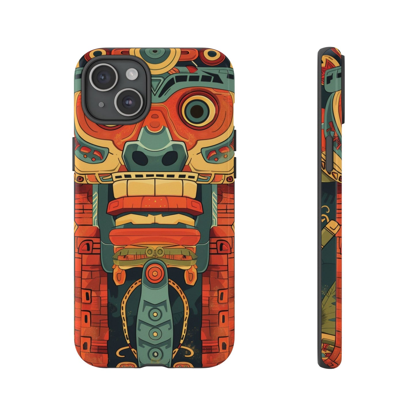 Aztec Totem Mask - Tough iPhone Case