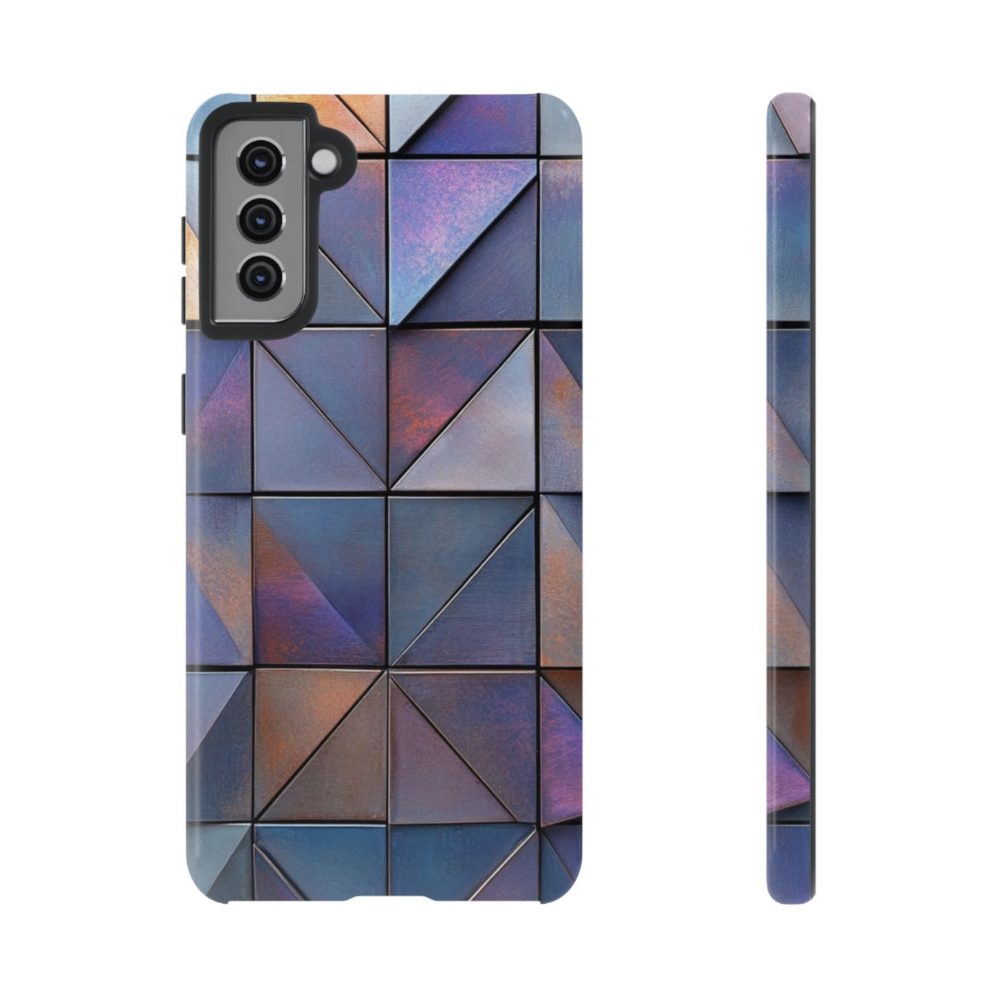 Iridescent Geometric Triangles Phone Case - iPhone, Samsung Galaxy, Google Pixel