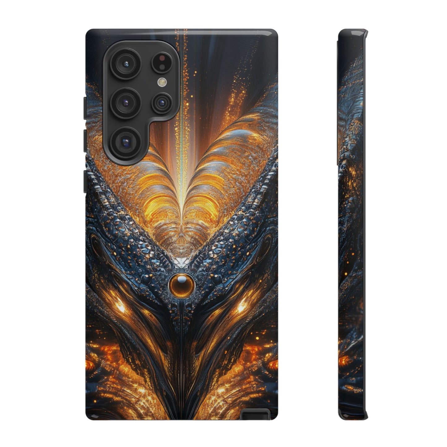Obsidian Flare Fractal – Tough Samsung Galaxy Case