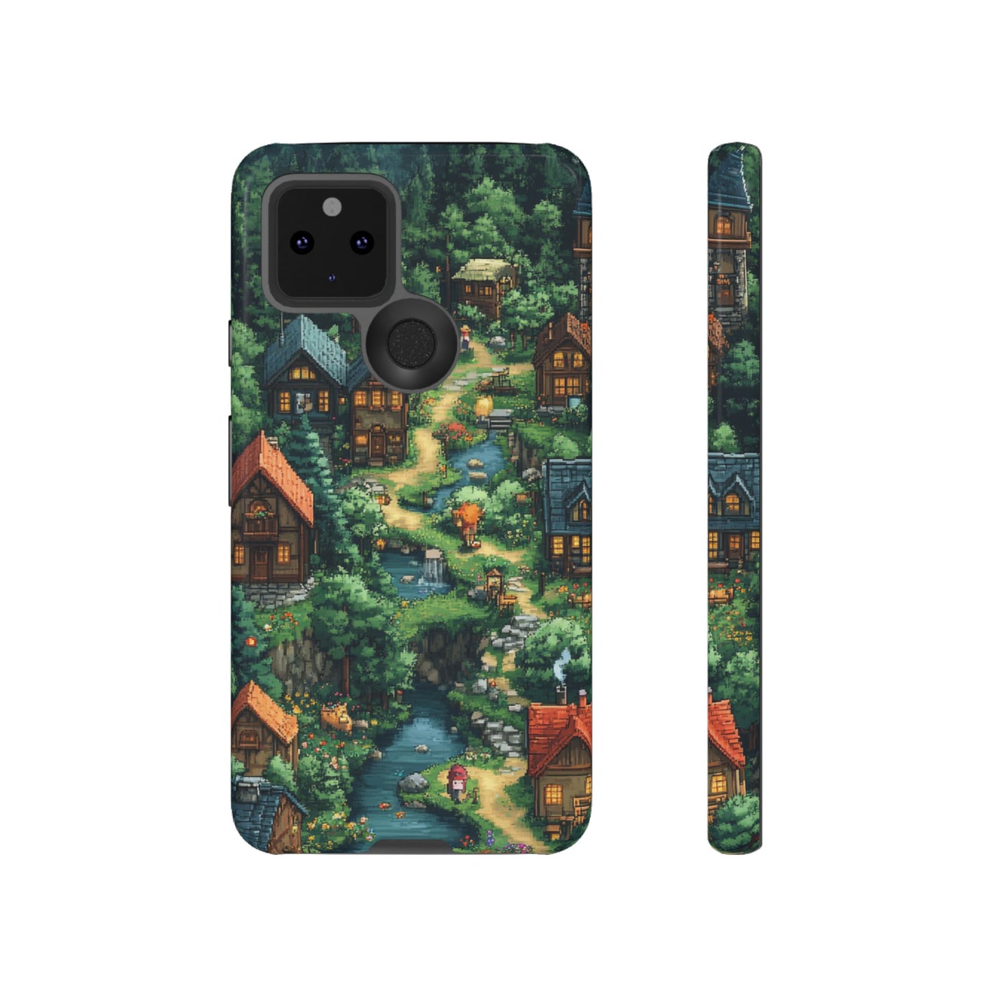 Enchanted Village: Pixel Paradise Phone Case - iPhone, Google Pixel, Samsung Galaxy