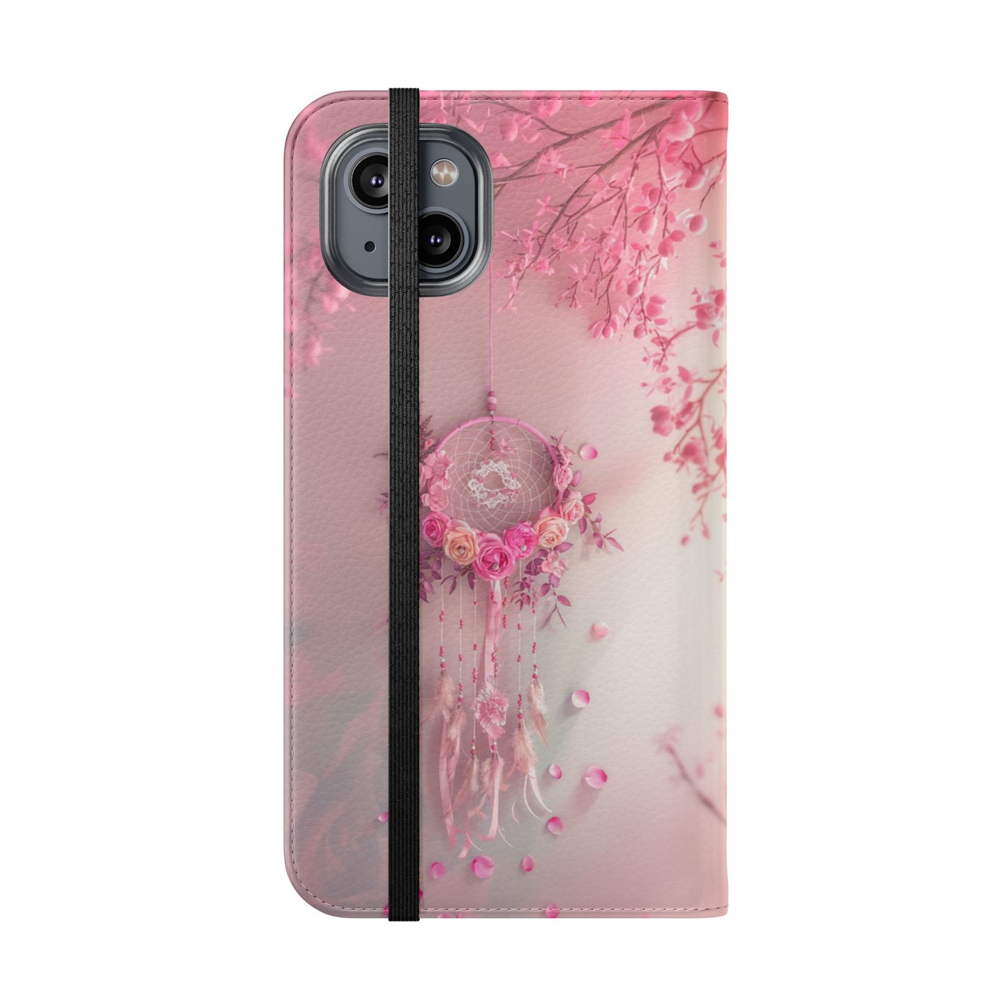 Pink Rose Dreamcatcher - Wallet Flip Case