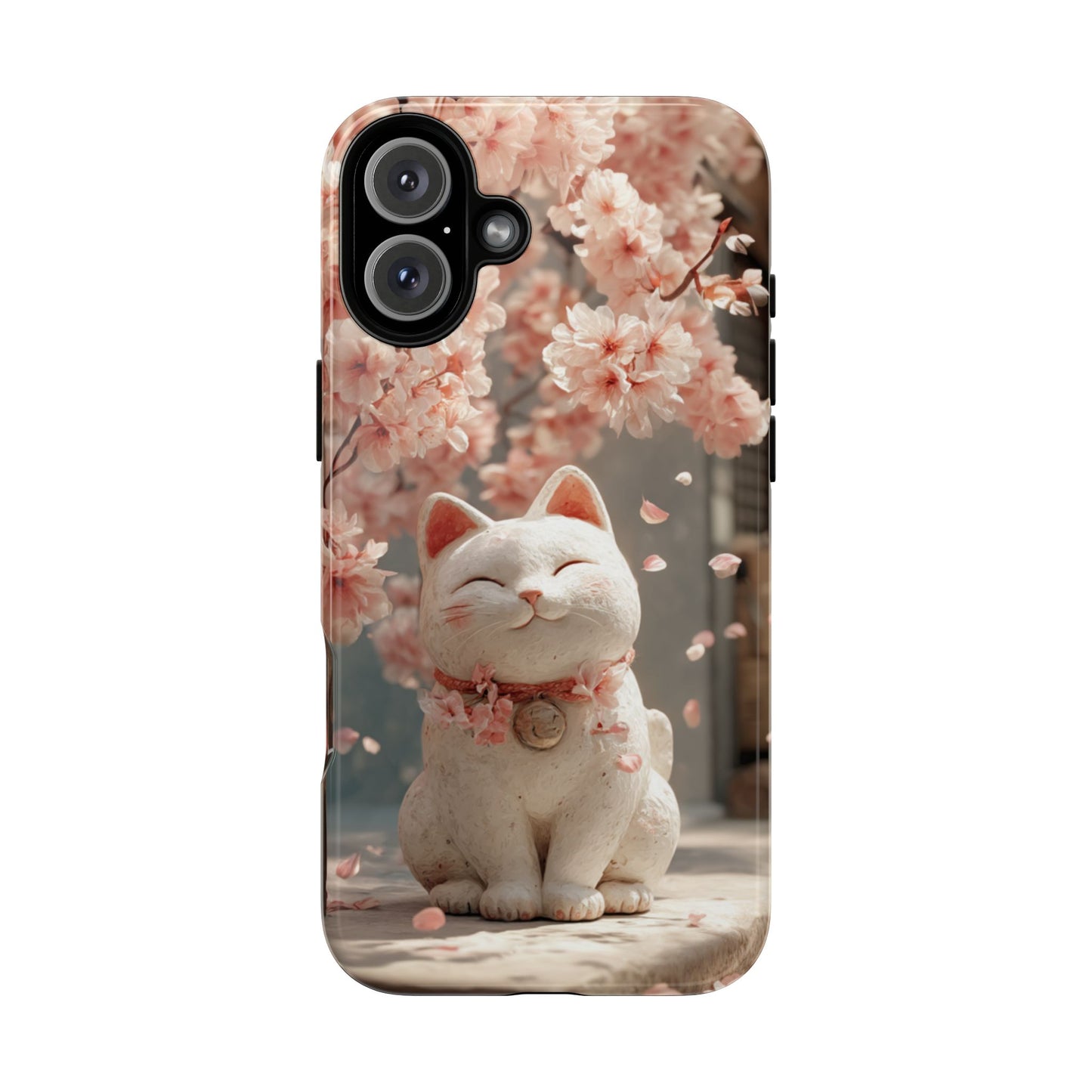 Sakura Lucky Cat - Tough iPhone Case