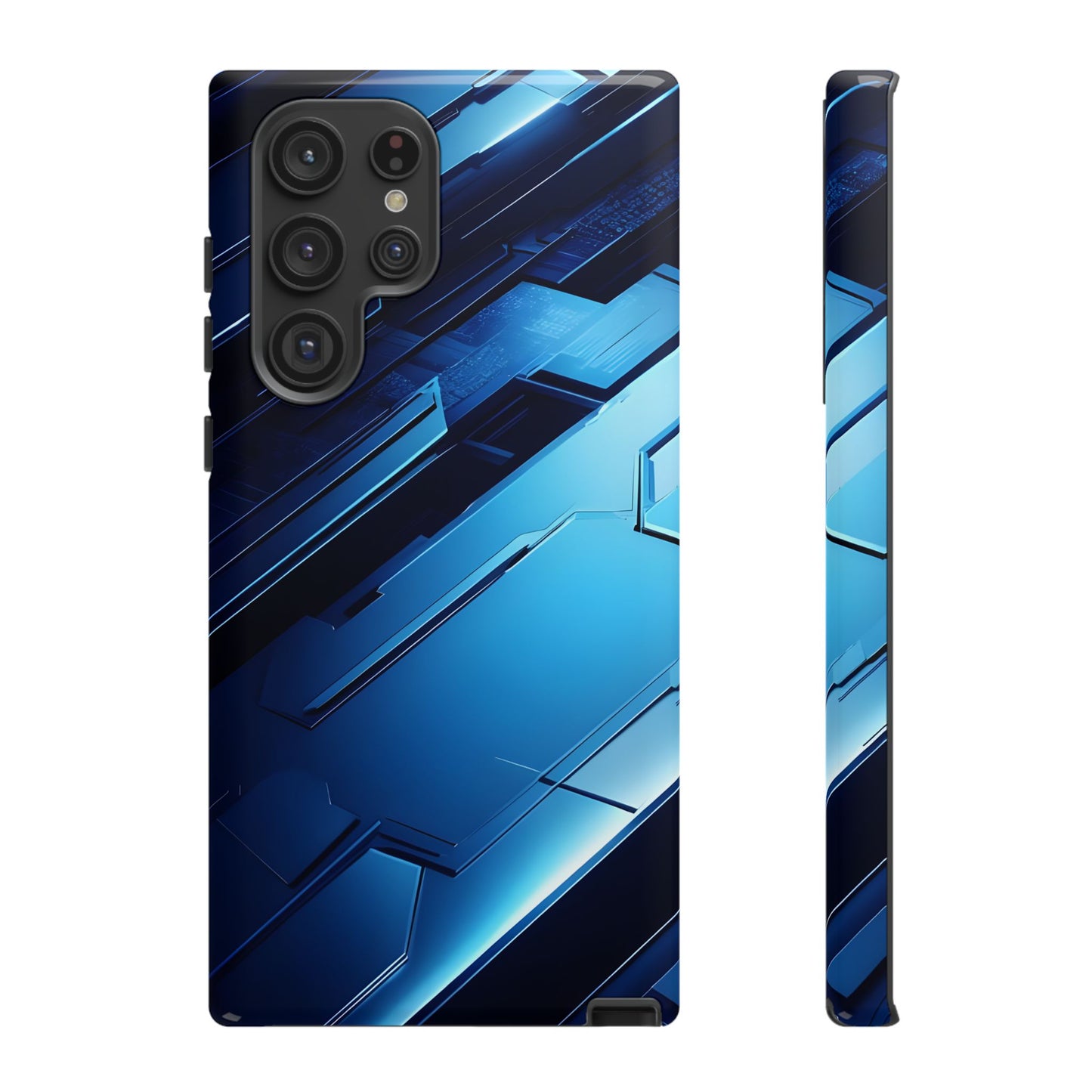 Blue Tech Matrix - Tough Samsung Galaxy Case