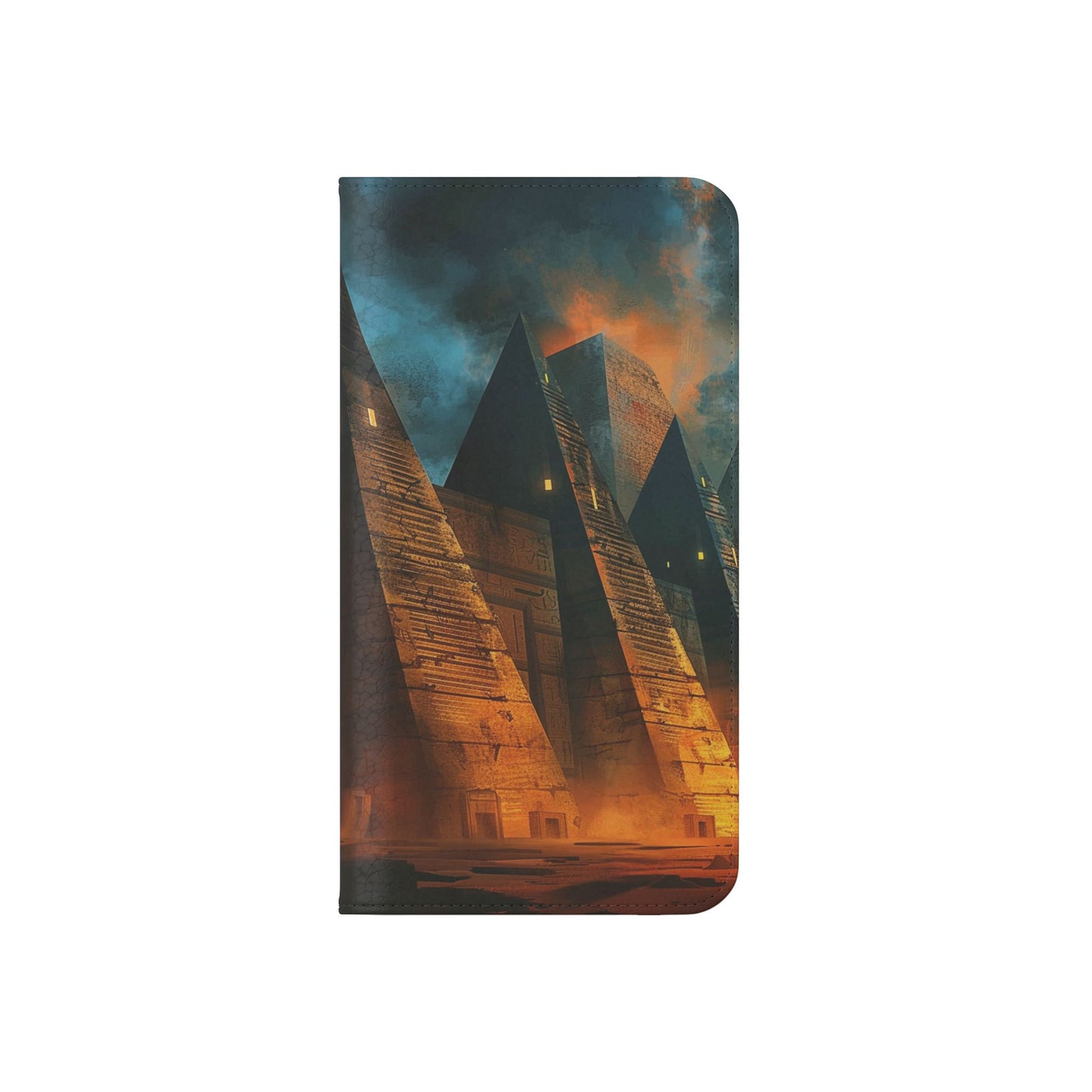 Ancient Egyptian Pyramids Sunset - Wallet Flip Case