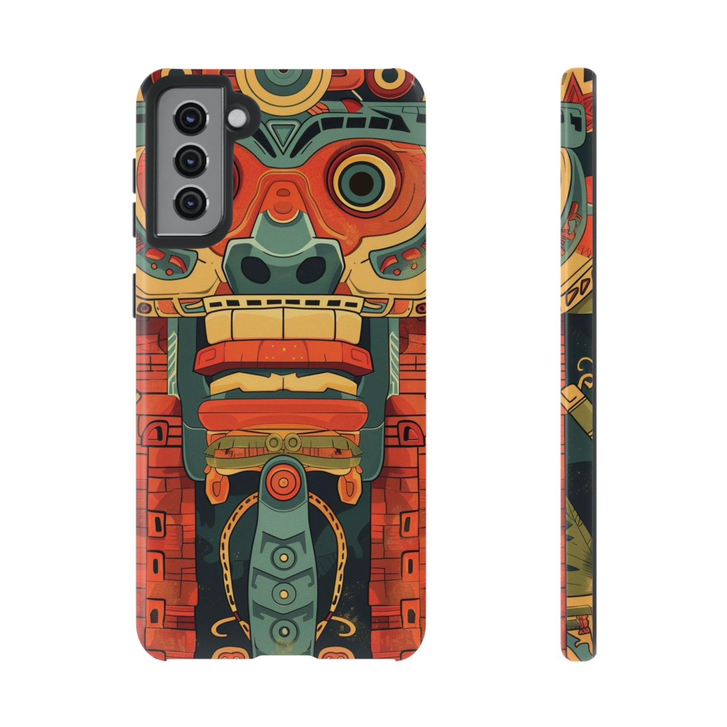 Aztec Totem Mask - Tough Samsung Galaxy Case