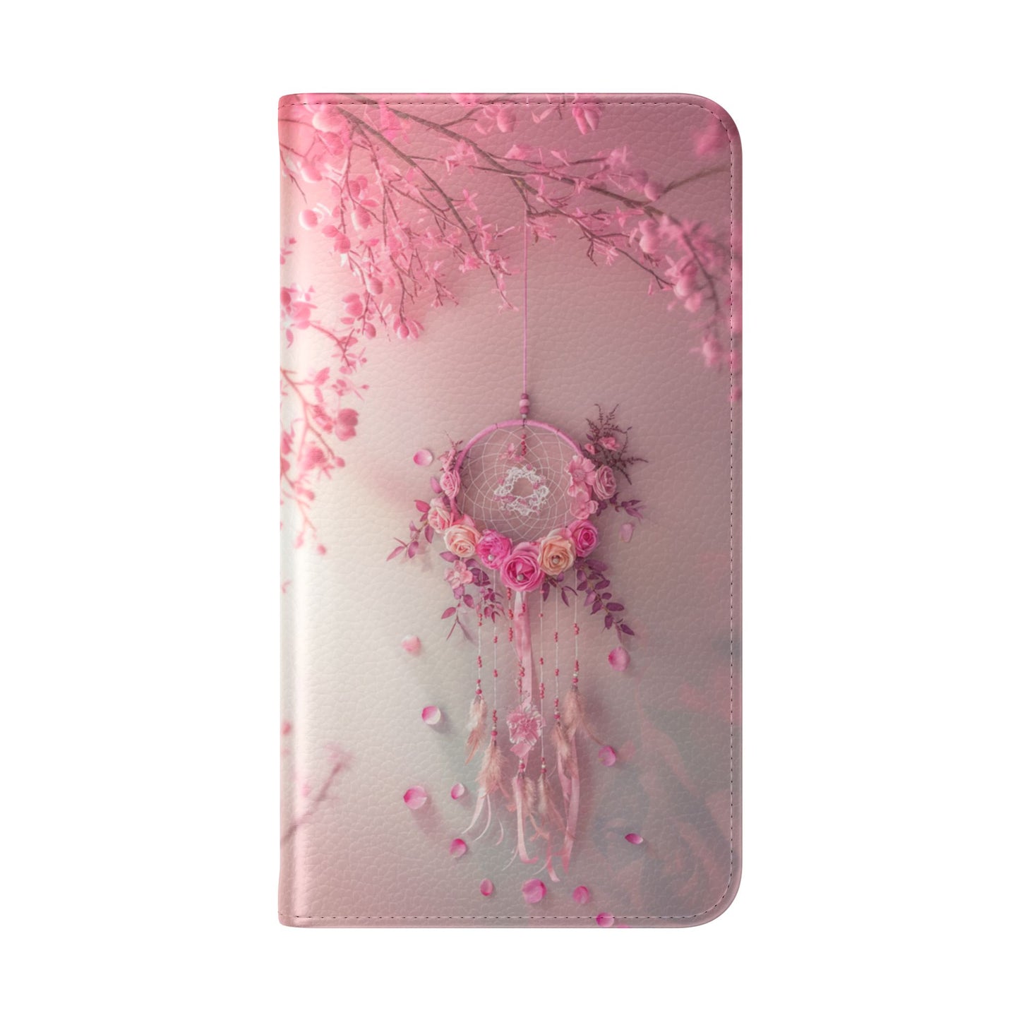 Pink Rose Dreamcatcher - Wallet Flip Case