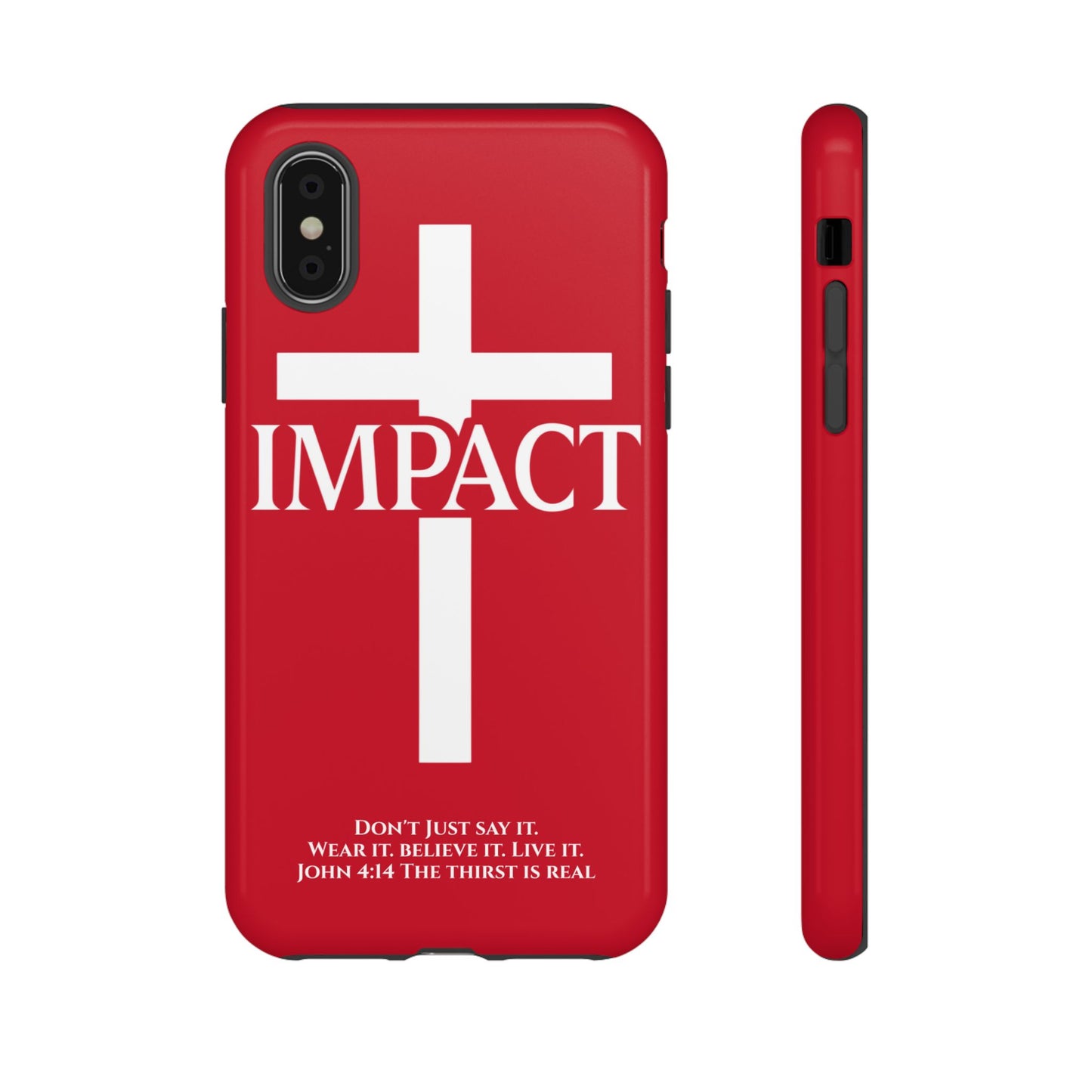 Impact Red - Tough iPhone Case