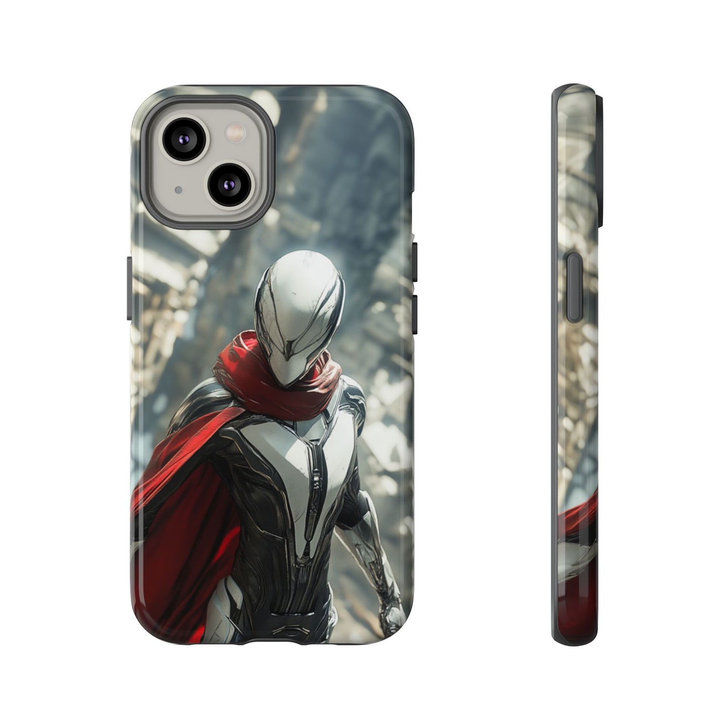 Crimson Sentinel Phone Case – iPhone, Google Pixel, Samsung Galaxy