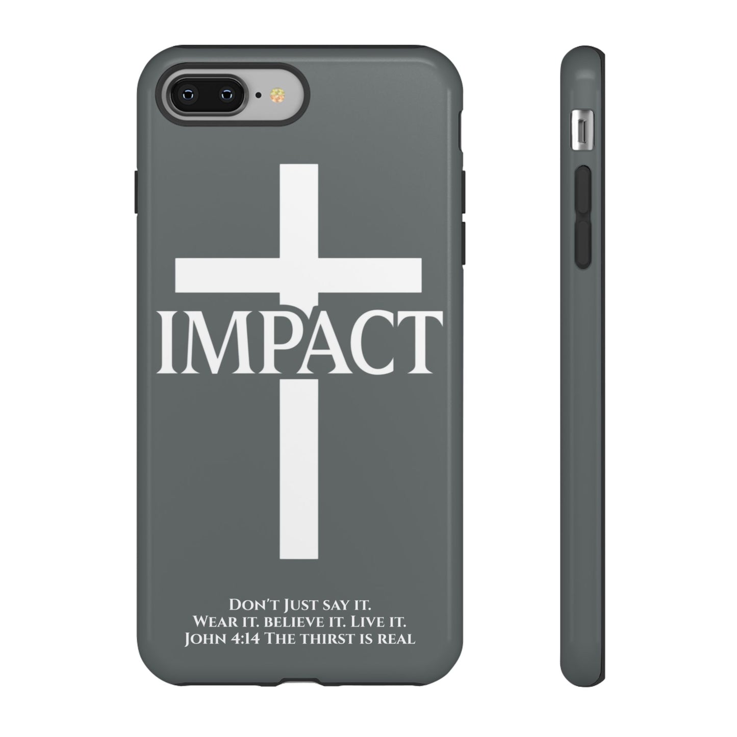 Impact Gray- Tough iPhone Case