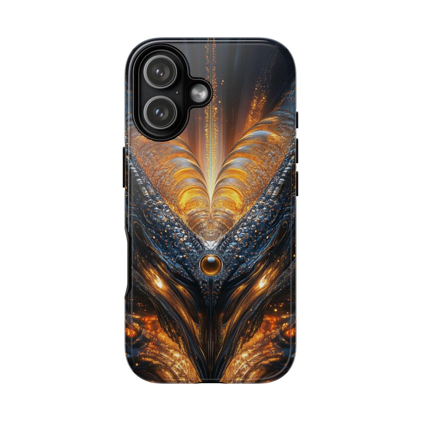Obsidian Flare Fractal – Tough iPhone Case
