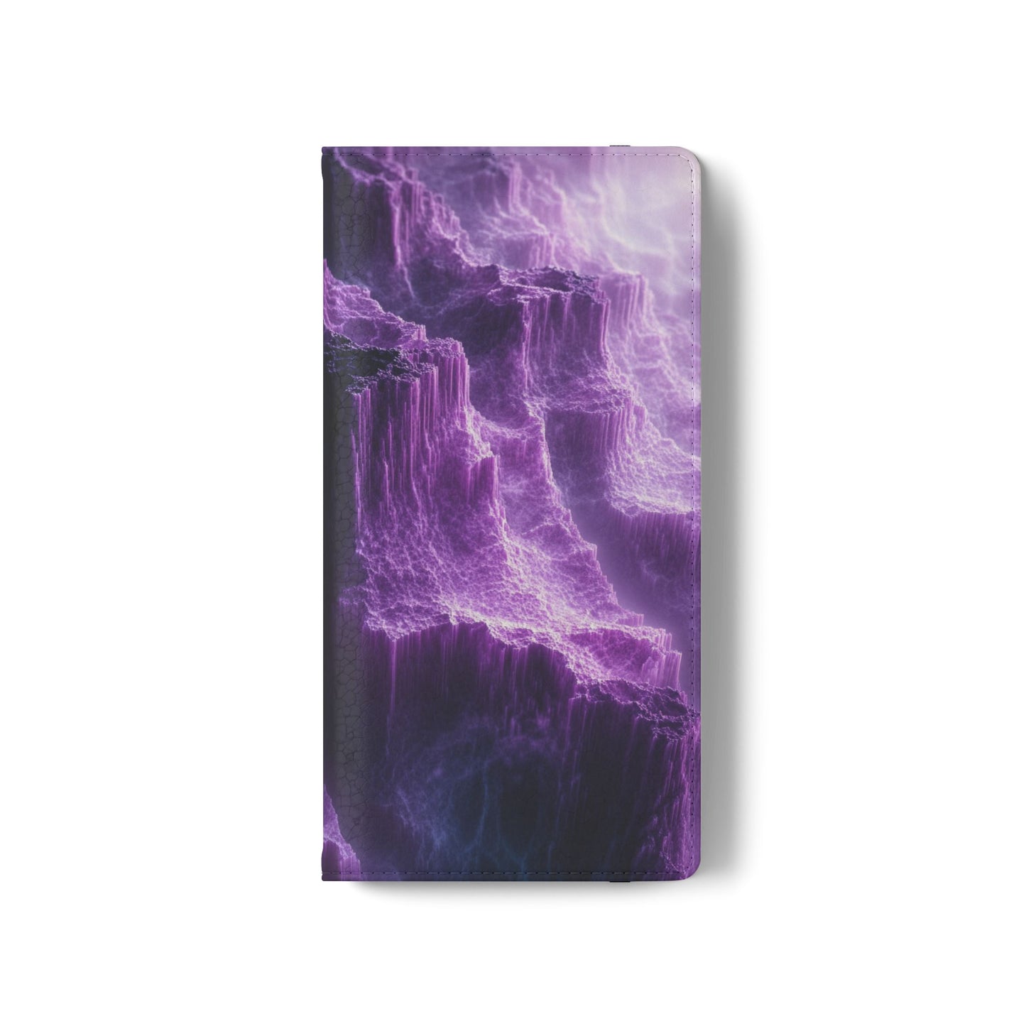Purple Crystal Canyon - Wallet Flip Case