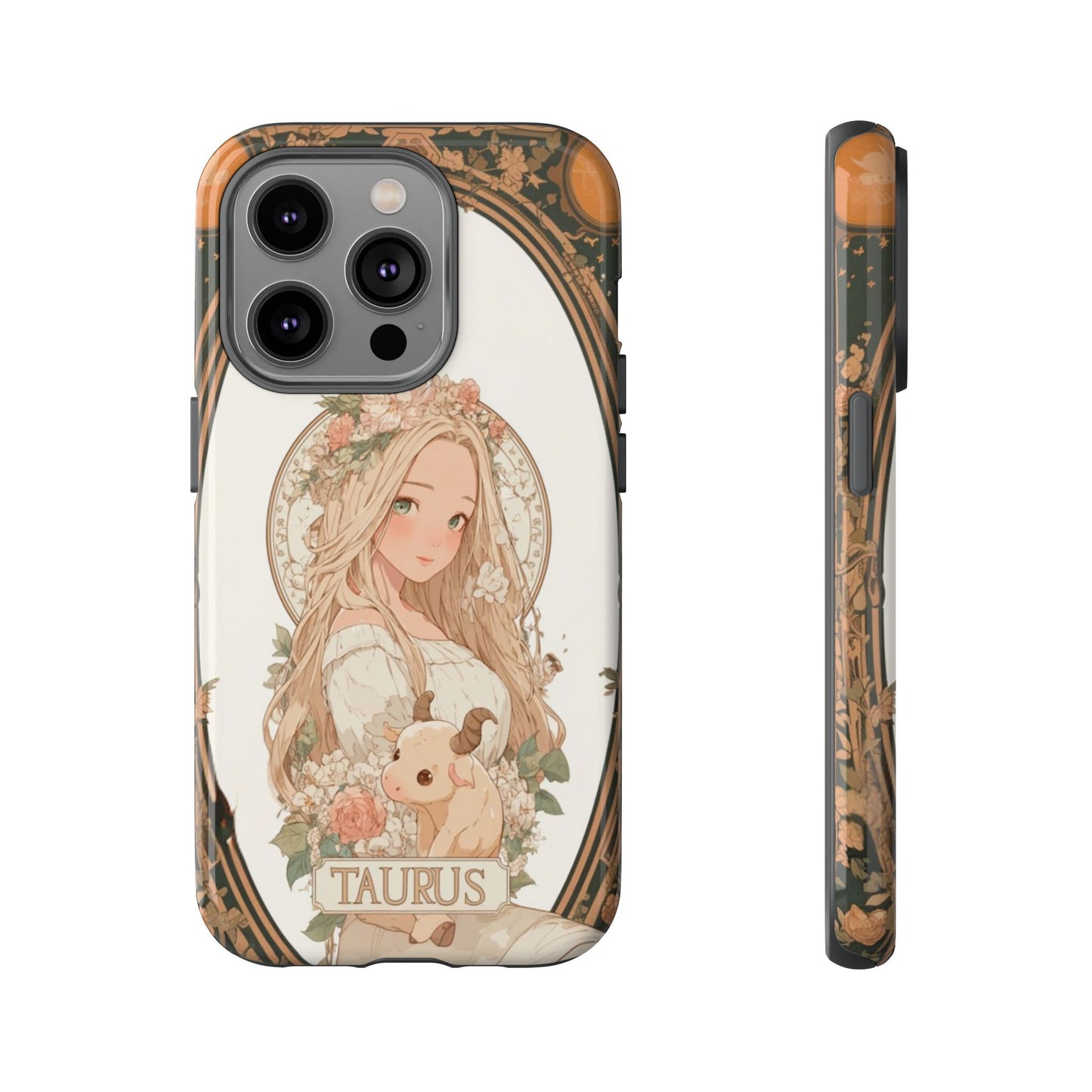 Taurus Floral Maiden - Tough iPhone Case