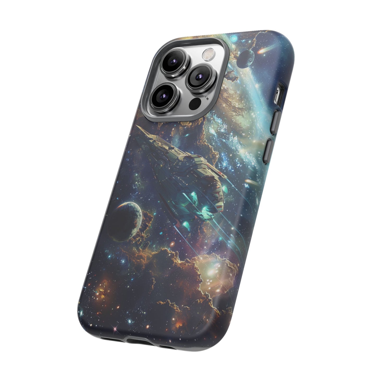 Galactic Voyage: Futuristic Spaceship - iPhone, Google Pixel, Samsung Galaxy