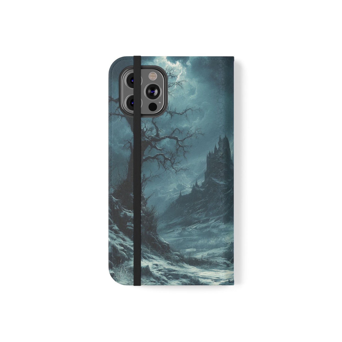 Stormy Castle - Wallet Flip Case