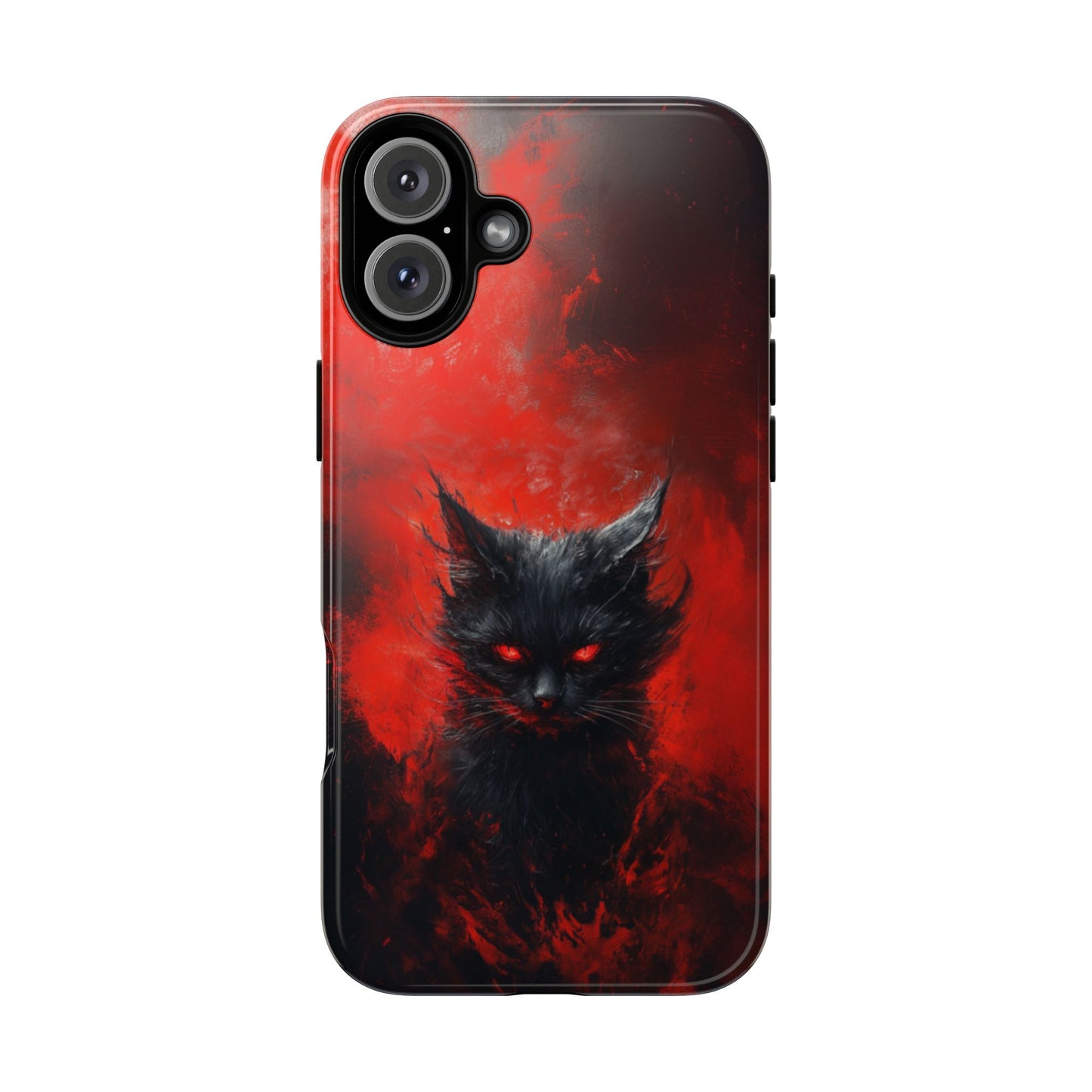 Fire Demon Black Cat - Tough iPhone Case