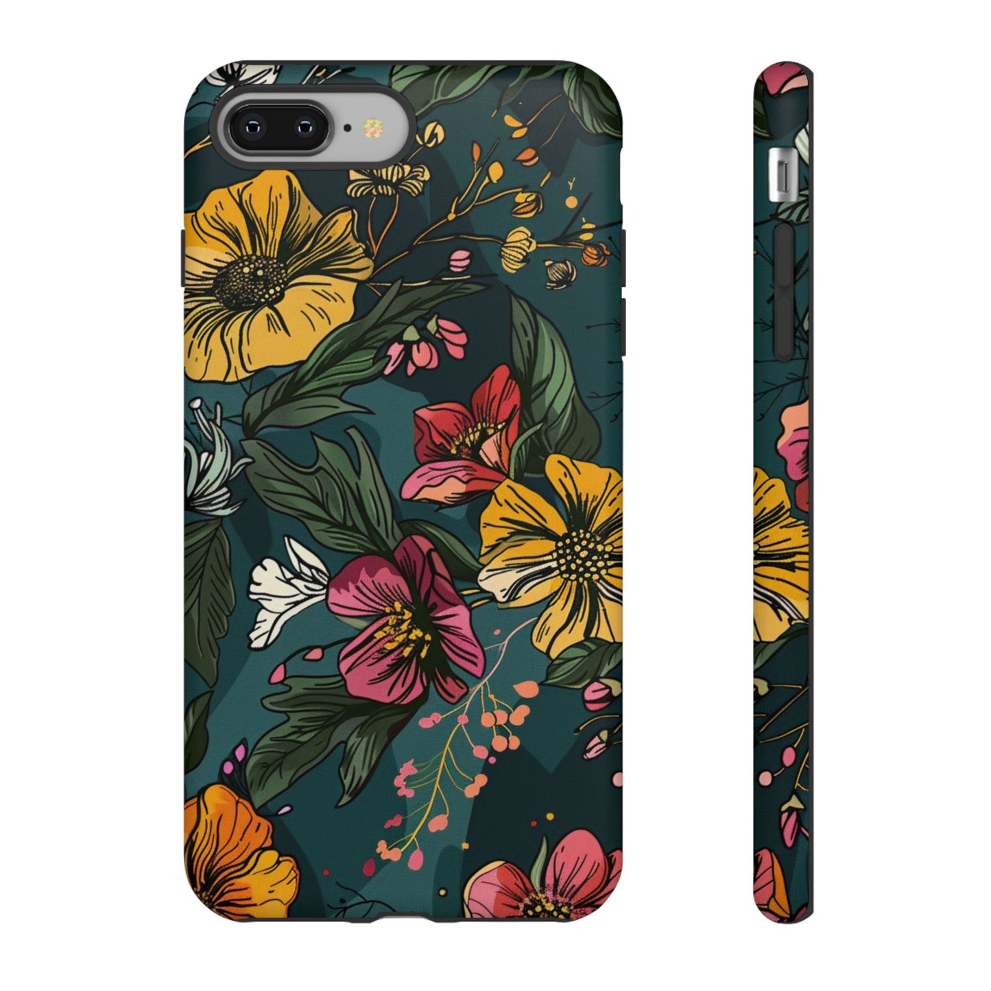 Vintage Floral Bloom – Tough iPhone Case