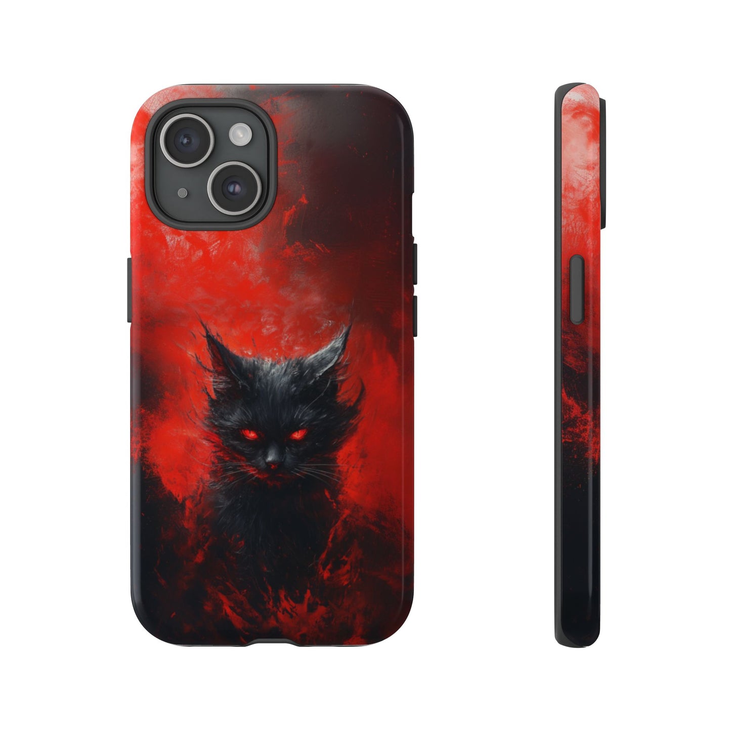 Fire Demon Black Cat - Tough iPhone Case