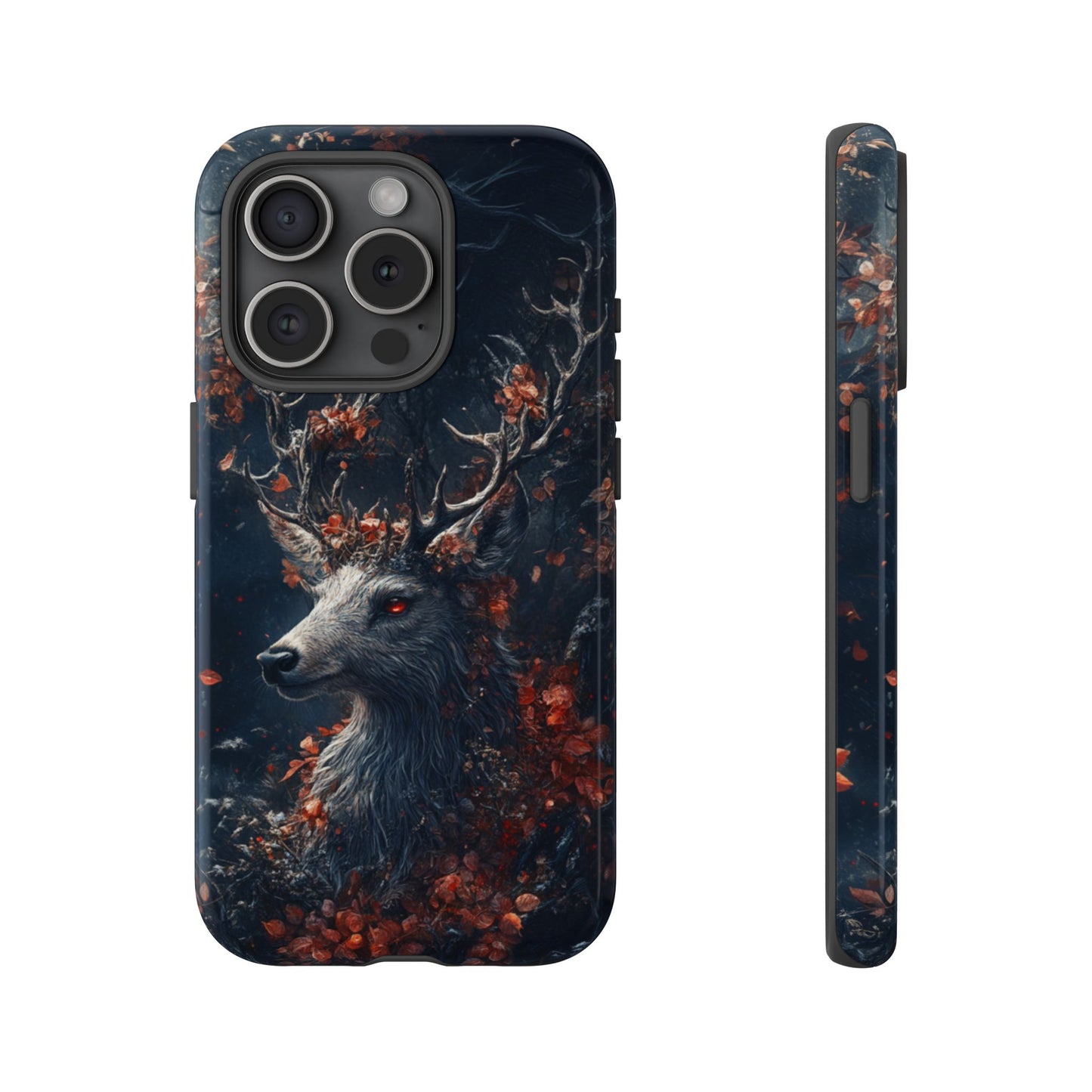 Crimson Stag Blossom – Tough iPhone Case