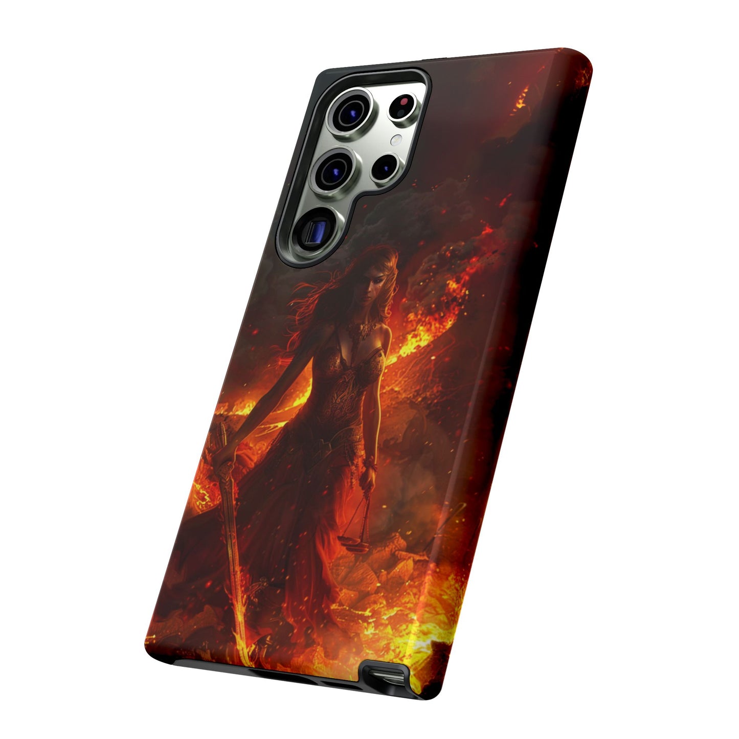 Fiery Goddess Nemesis Phone Case - iPhone, Google Pixel, Samsung Galaxy